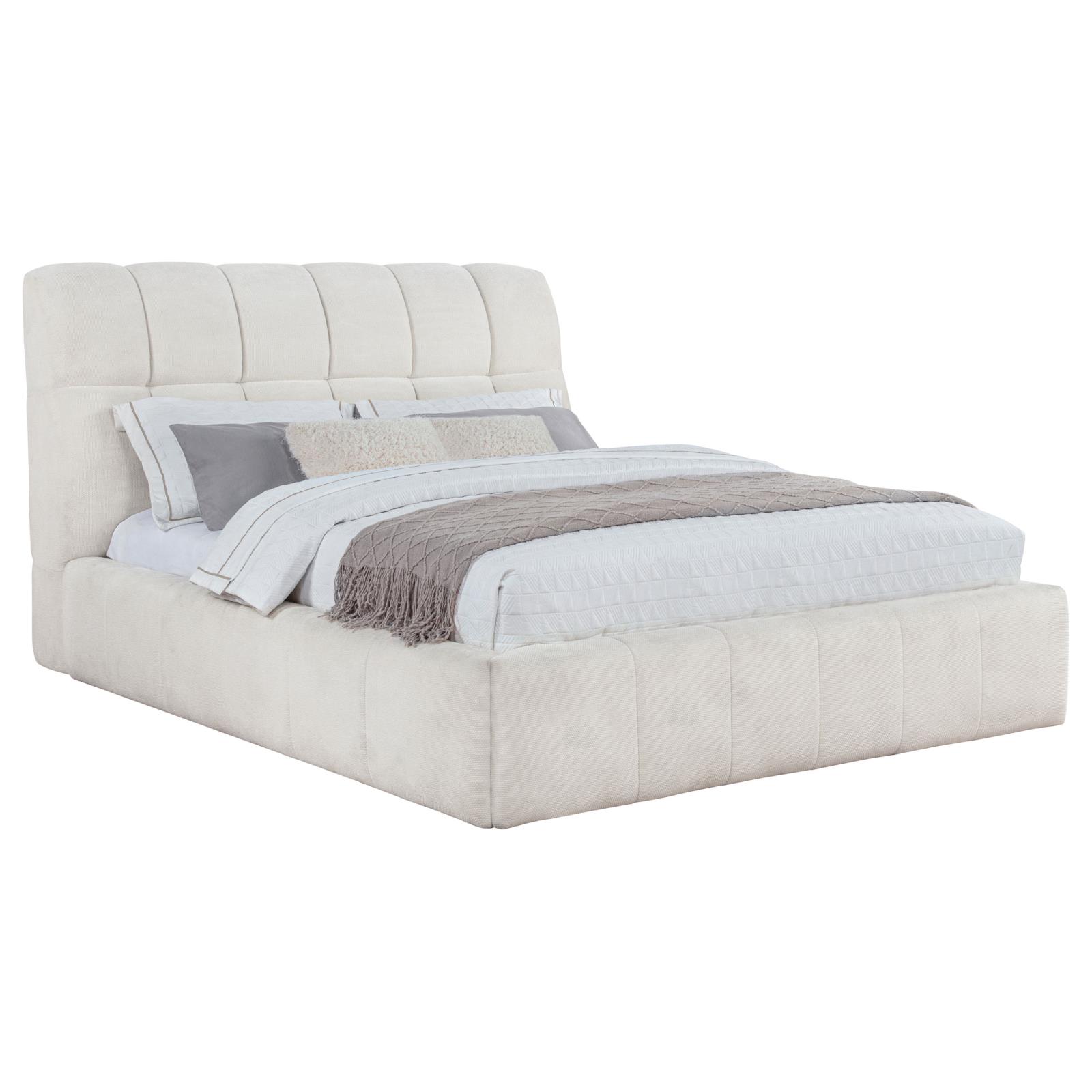 Nollet 48-inch Upholstered Queen Panel Platform Bed - Image 3