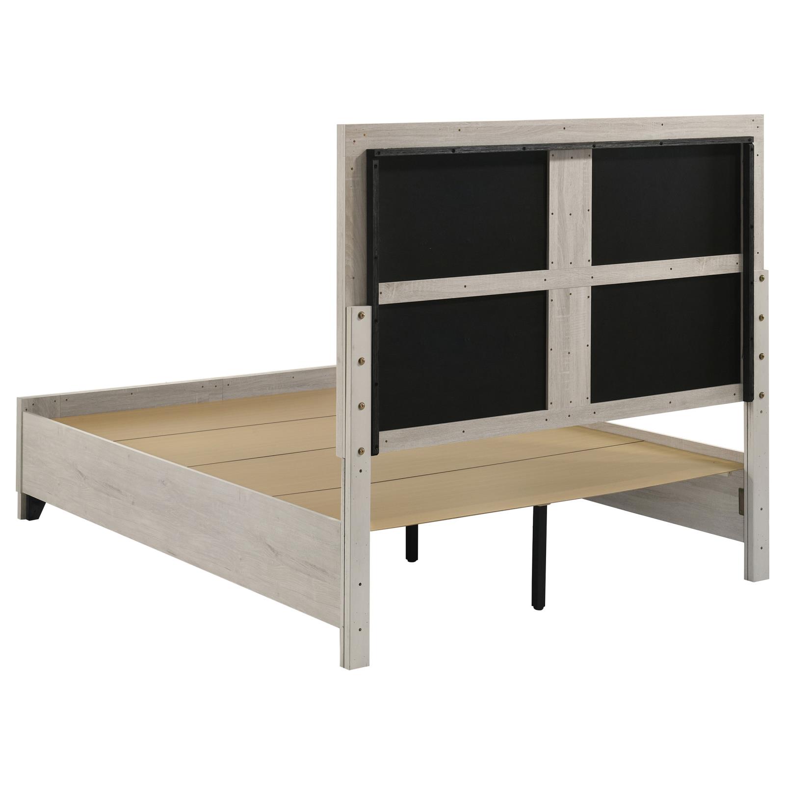 Farre Queen Upholstered Storage Platform Bed Washed Grey - Image 5