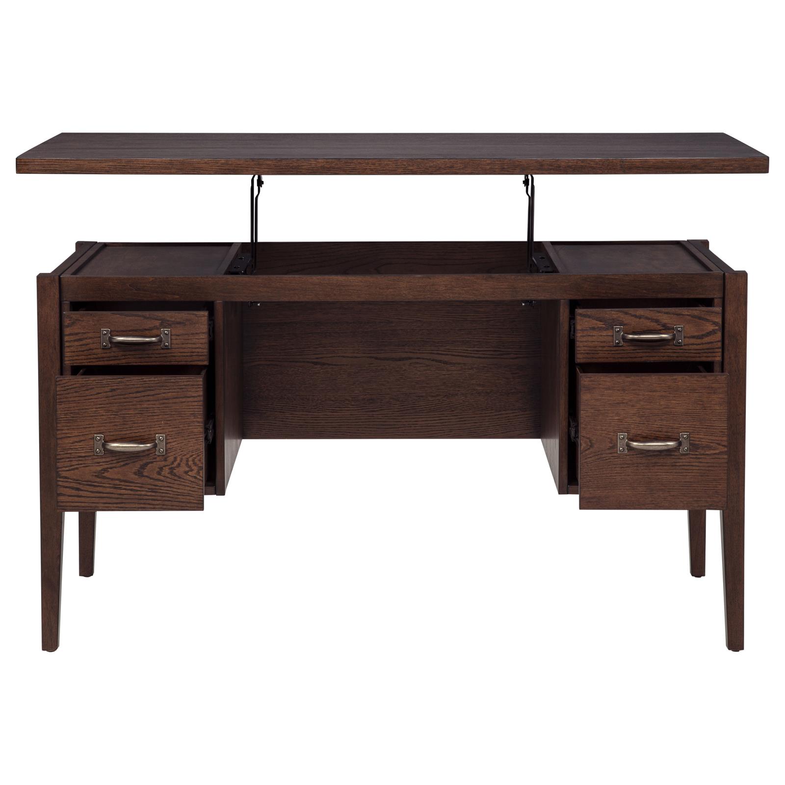 Graham 54-inch 4-drawer Double Pedestal Lift Top Computer Desk - Image 21