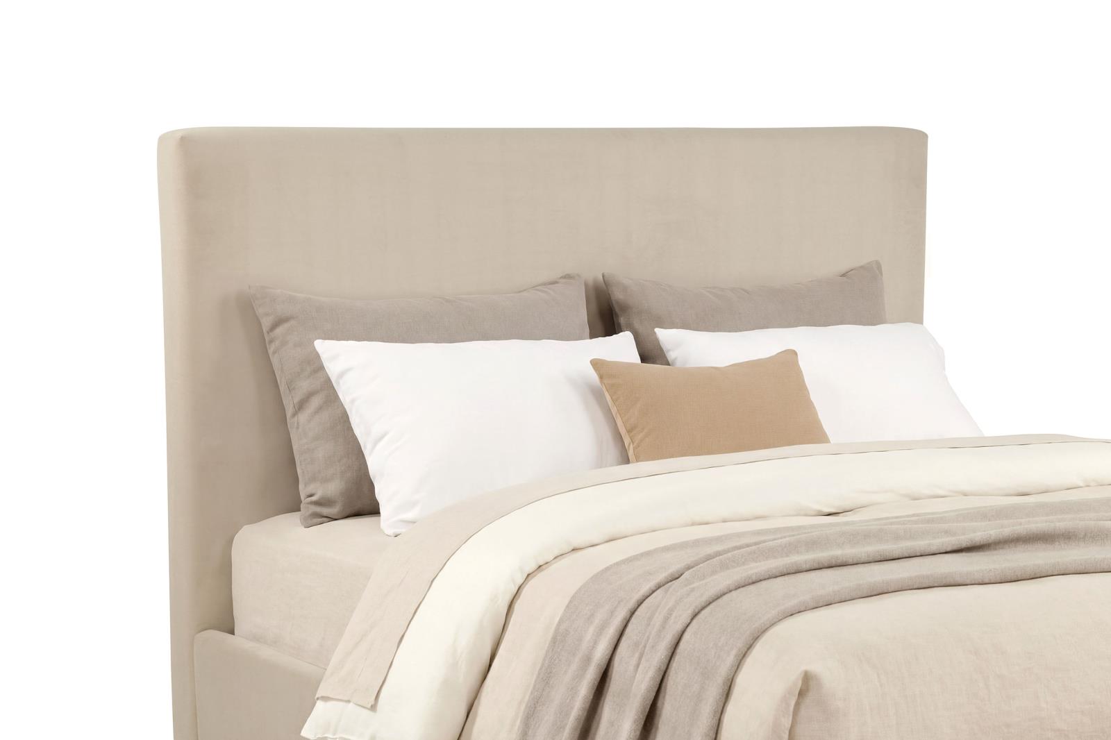 Knox Eastern King Fabric Upholstered Platform Bed Khaki - Image 6