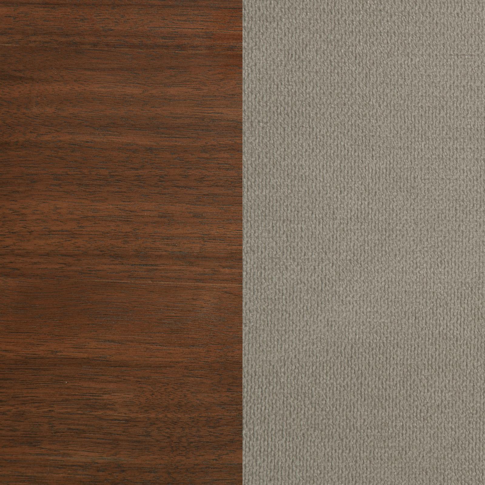 Maderia 57-inch Upholstered Eastern King Panel Bed Walnut - Image 8