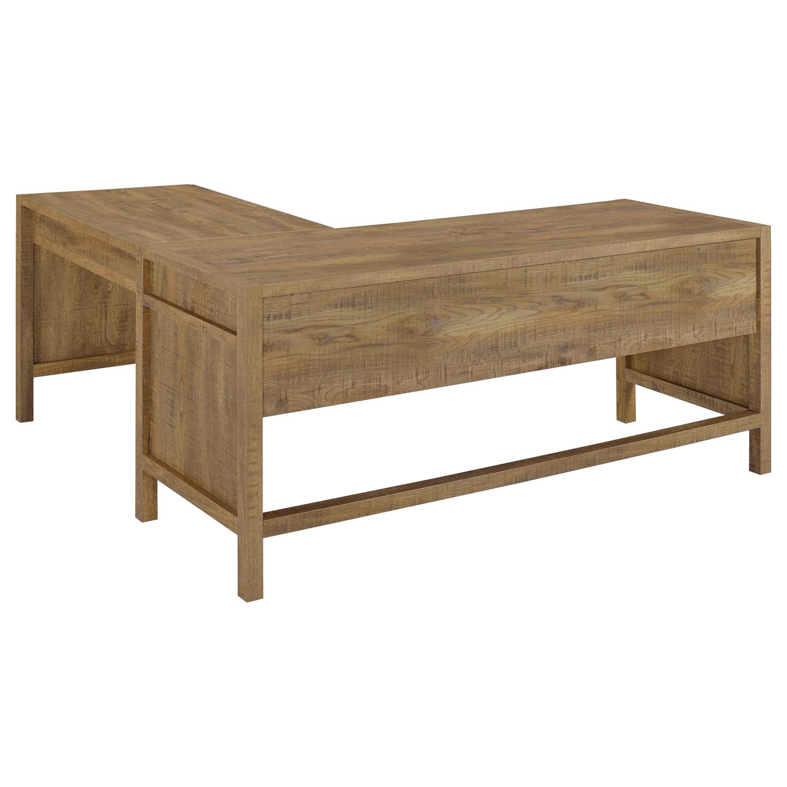 Hogan 1-drawer Lift Top L-shape Computer Writing Desk Mango - Image 6