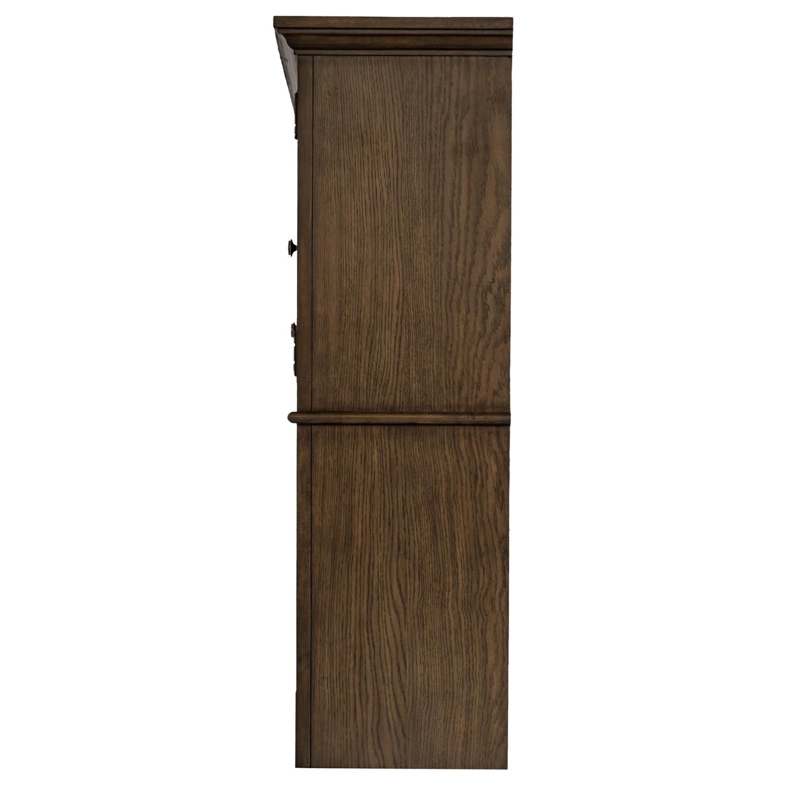 Hartshill 2-door Hutch with Shelves Burnished Oak - Image 5