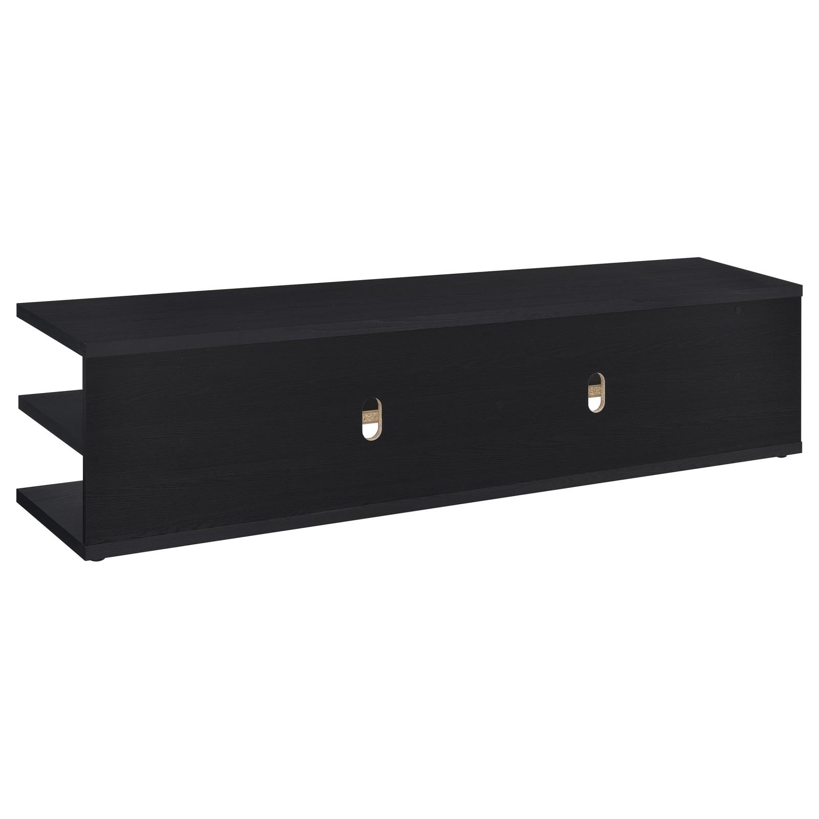 Cartmill 78-inch 2-tier TV Stand Media Console Black - Image 6