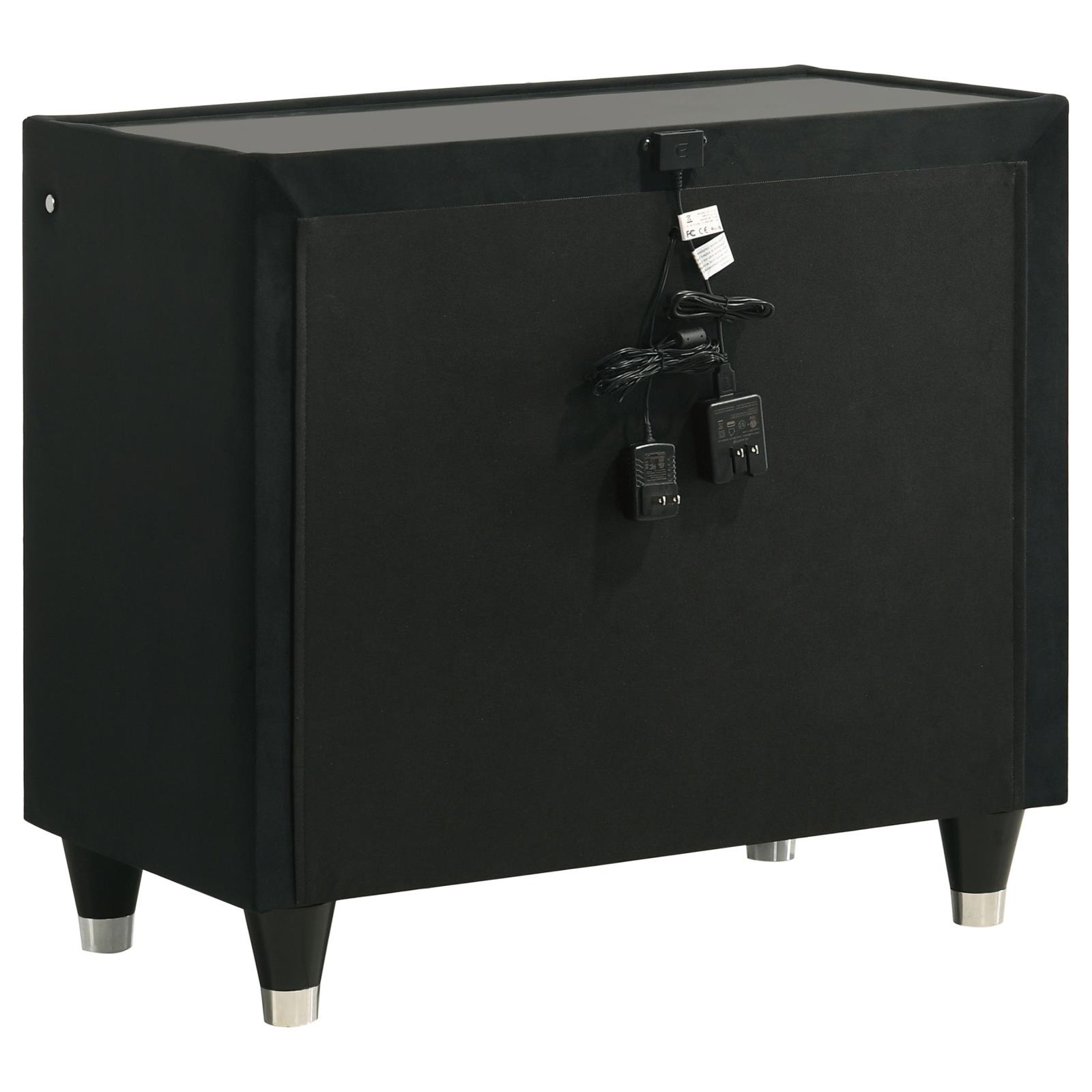 Lorient 4-piece Queen Bedroom Set Black - Image 6