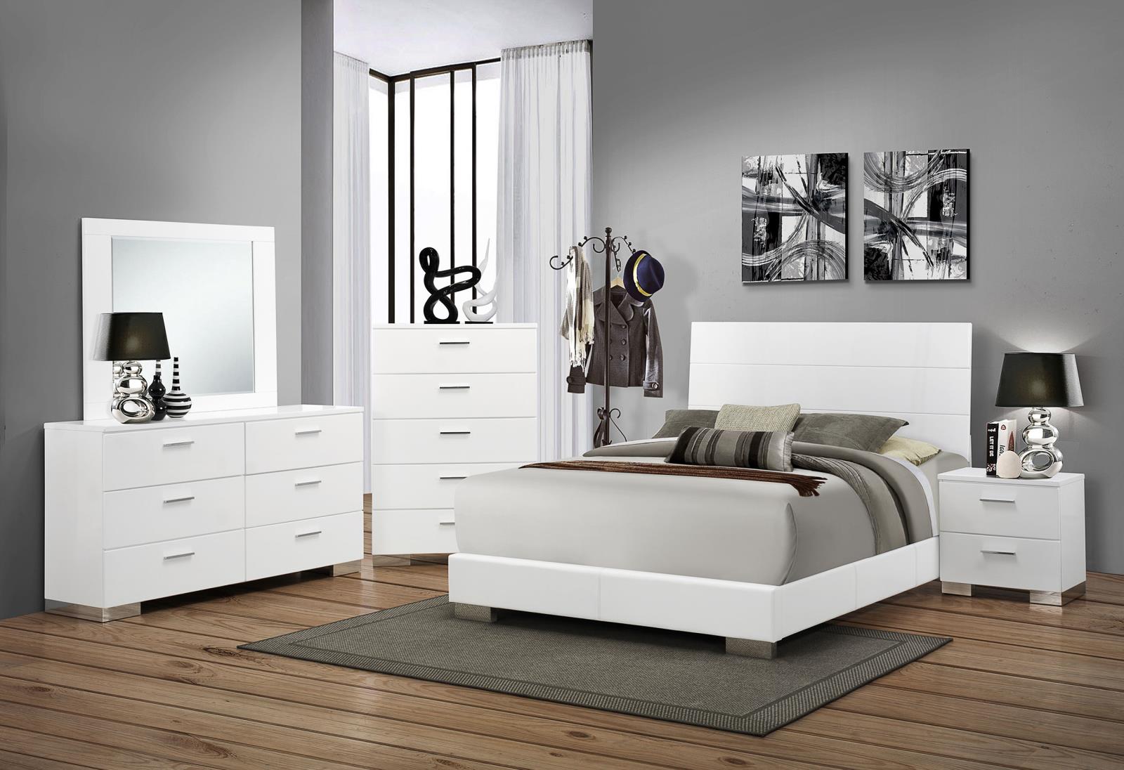 Felicity 6-drawer Dresser White High Gloss - Image 13