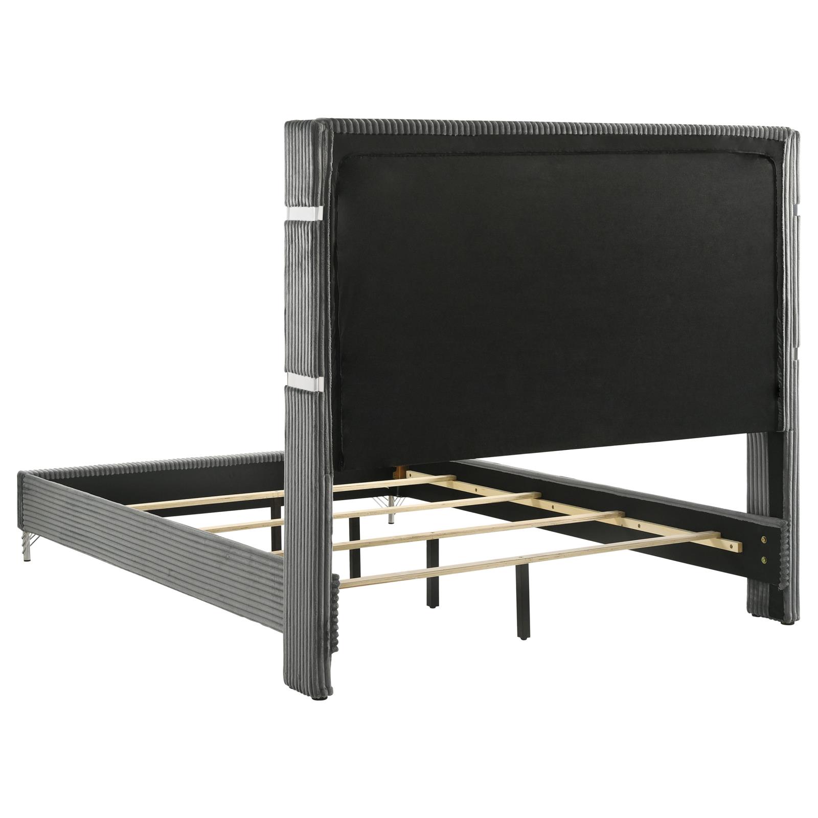 Lucia 61-inch Upholstered Eastern King Wingback Bed - Image 11