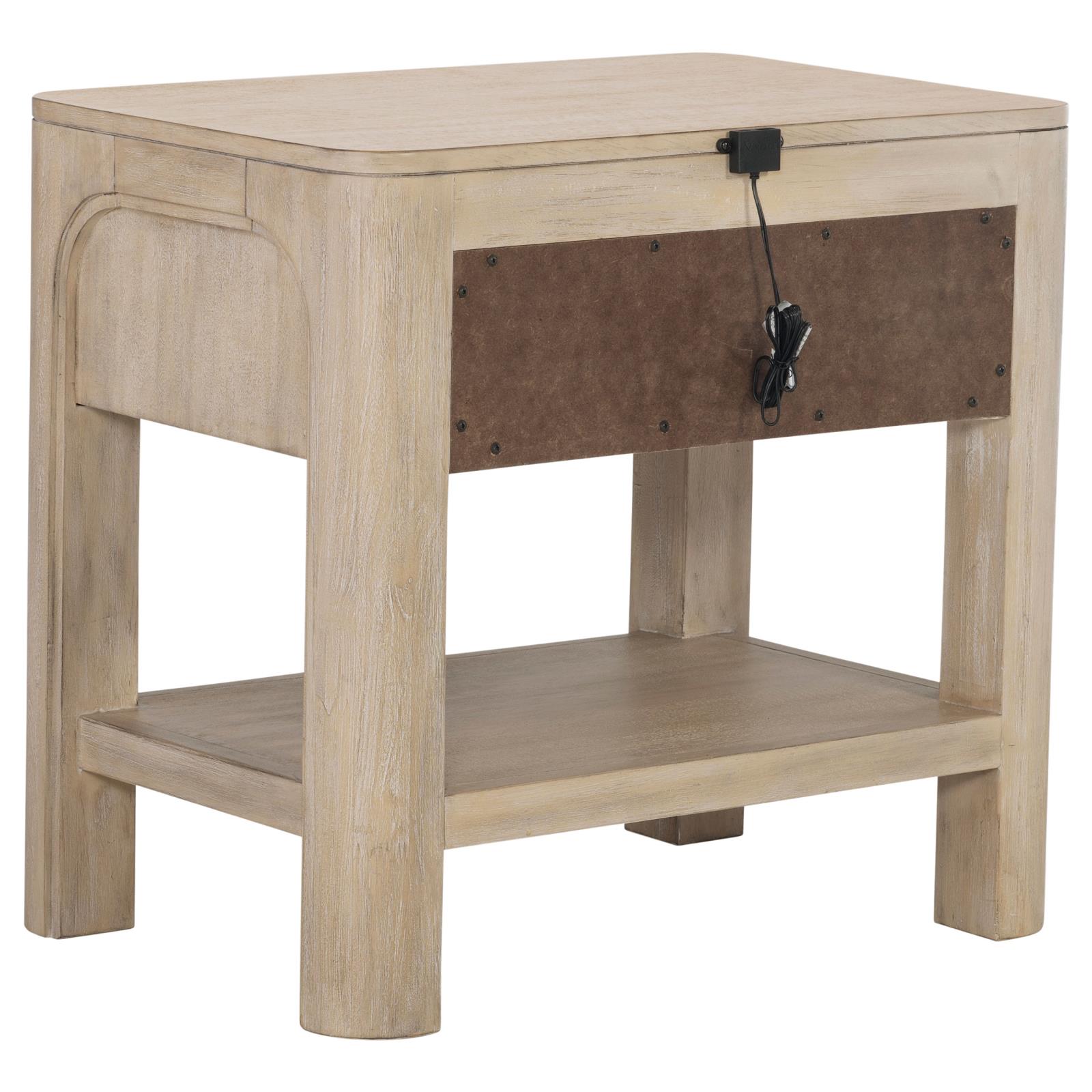 Solano 1-drawer Nightstand Bedside Table Weathered Mango - Image 6