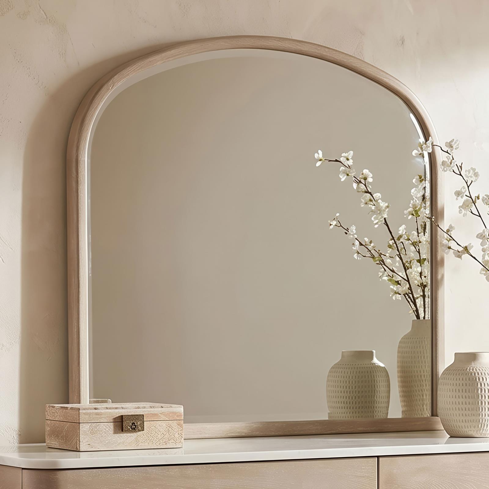 Lucaire Arched Dresser Mirror Sandstone - Image 2