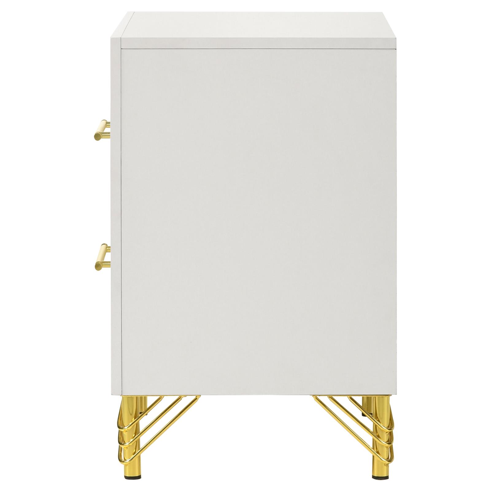 Lucia 2-drawer Nightstand Bedside Table - Image 5