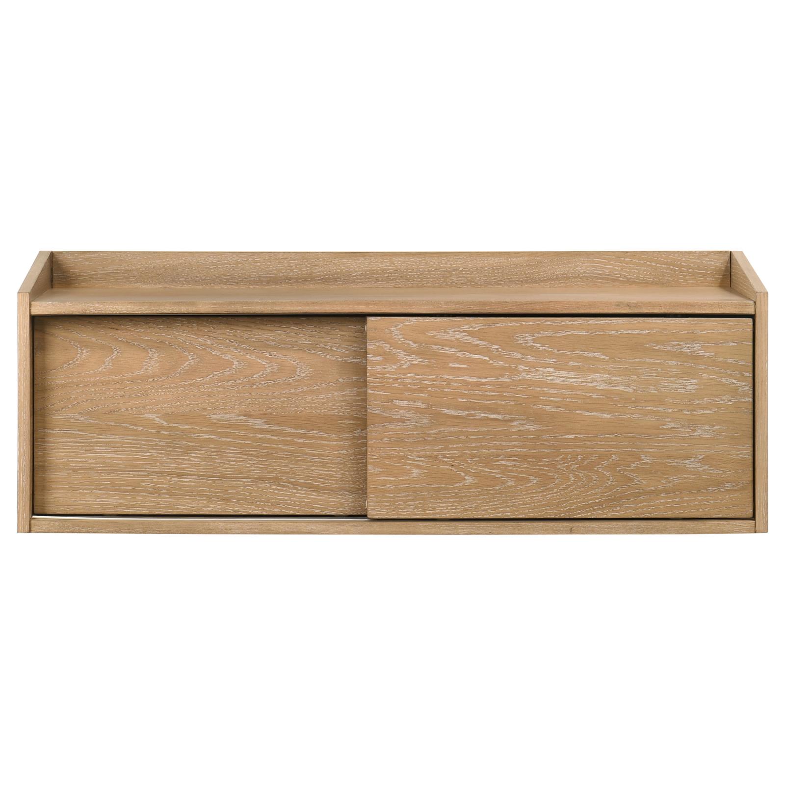Fabian Bookshelf Bridge with Cubbies Distressed Light Brown - Image 5