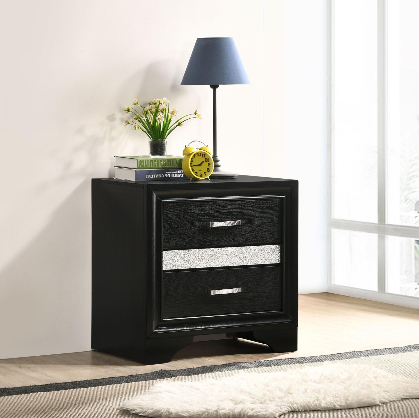 Miranda 3-drawer Nightstand Bedside Table - Image 15