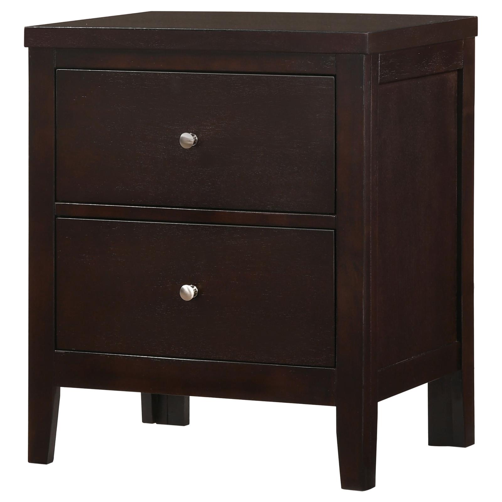 Carlton 2-drawer Nightstand Cappuccino - Image 4