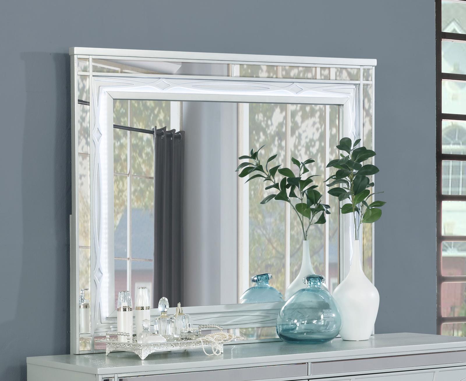 Gunnison Dresser Mirror Silver Metallic - Image 2