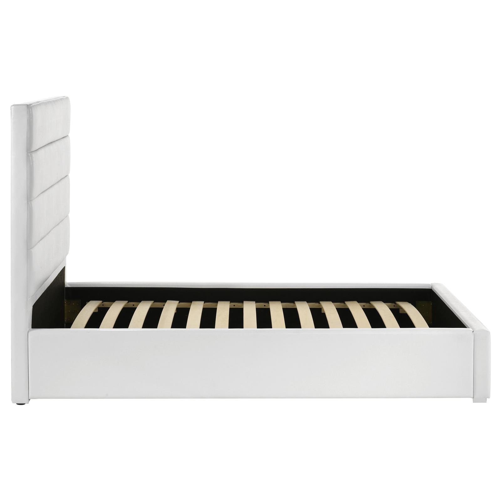 Felicity 53-inch Upholstered Twin Platform Bed White - Image 6