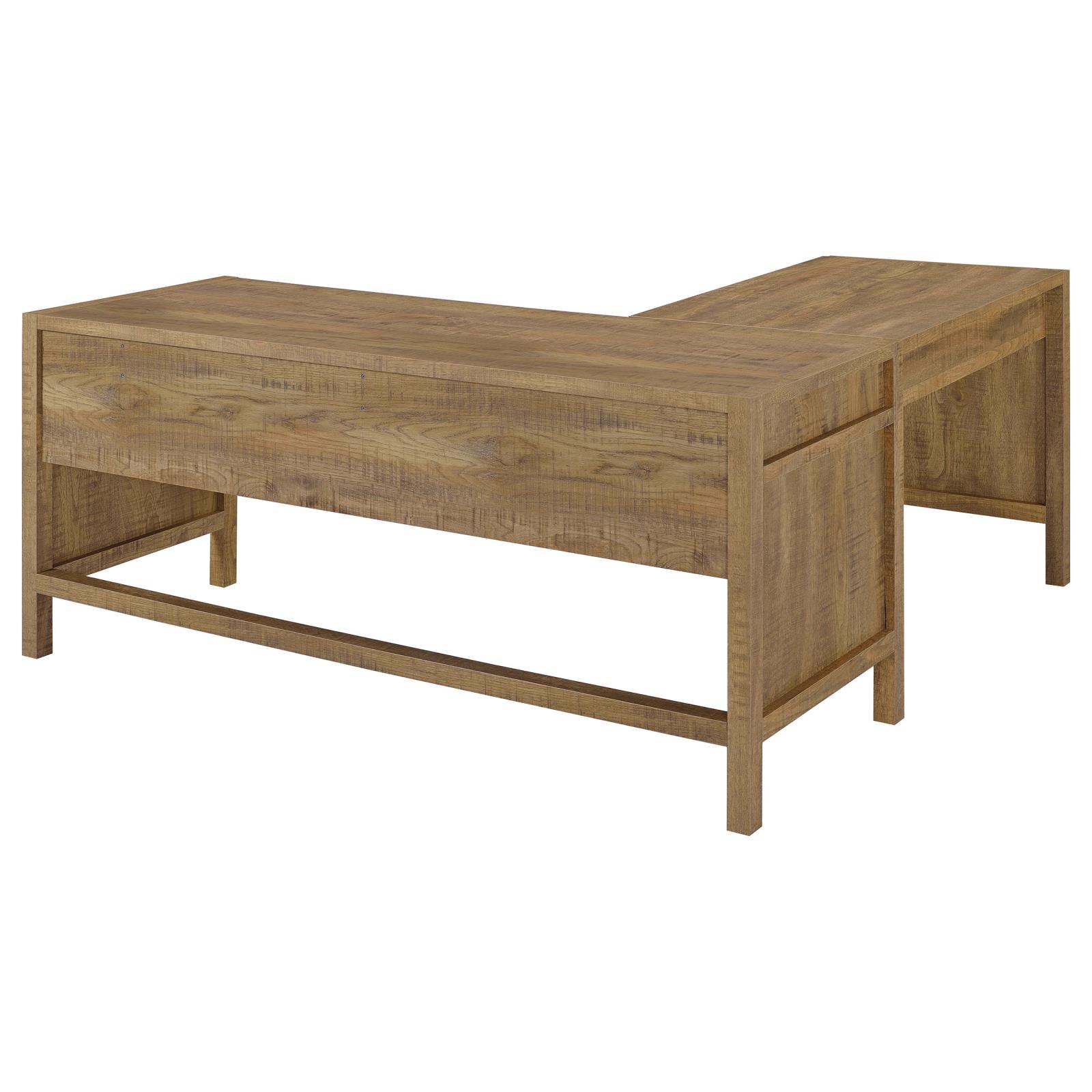 Hogan 1-drawer Lift Top L-shape Computer Writing Desk Mango - Image 7