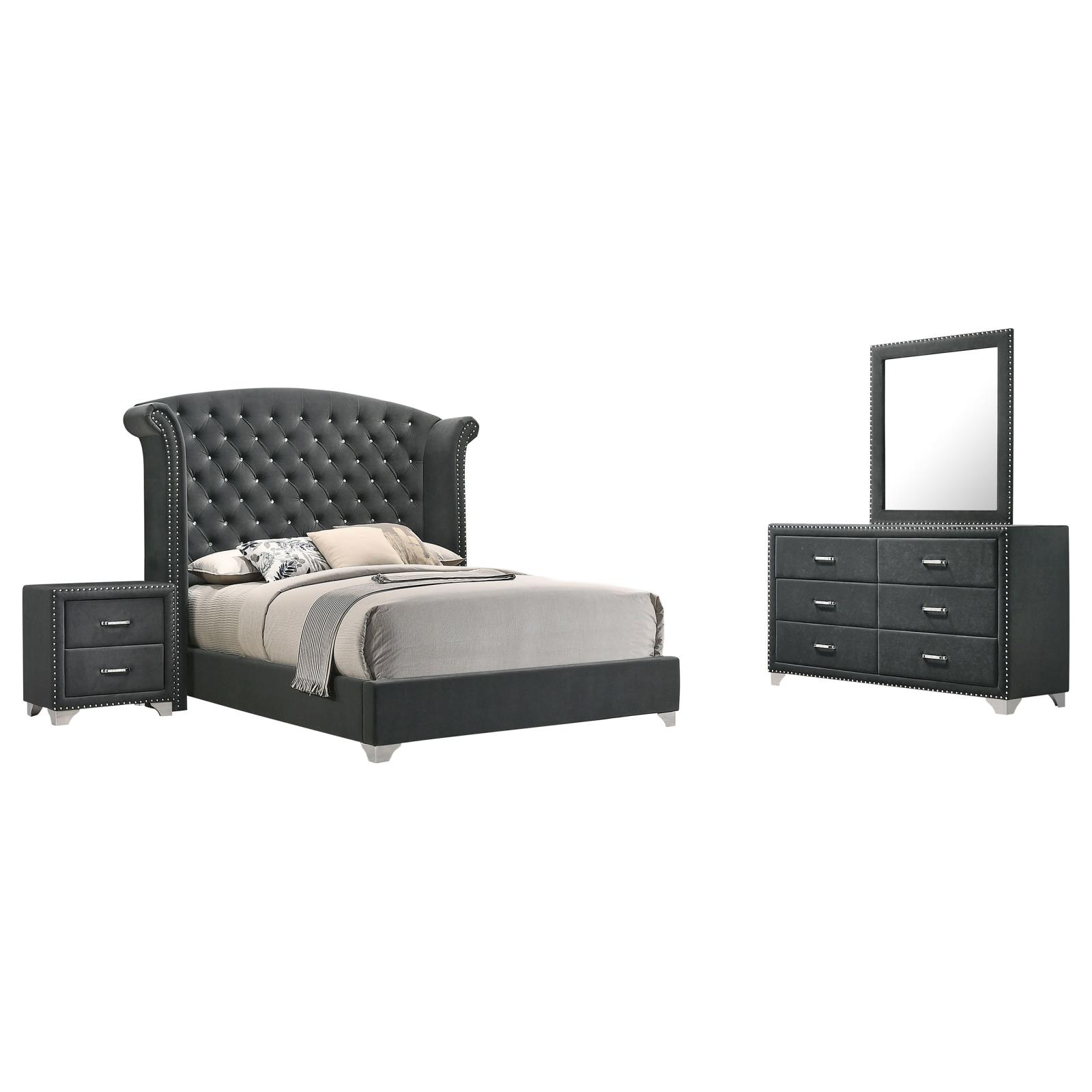 Melody Bedroom Set Grey