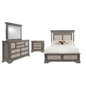 Cresswell Storage Bedroom Set Taupe