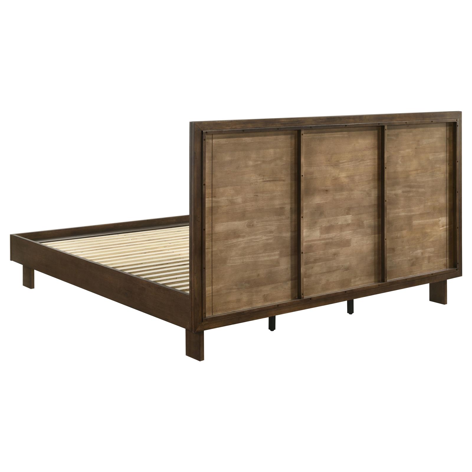 Glenwood 48-inch Eastern King Platform Panel Bed Warm Brown - Image 5