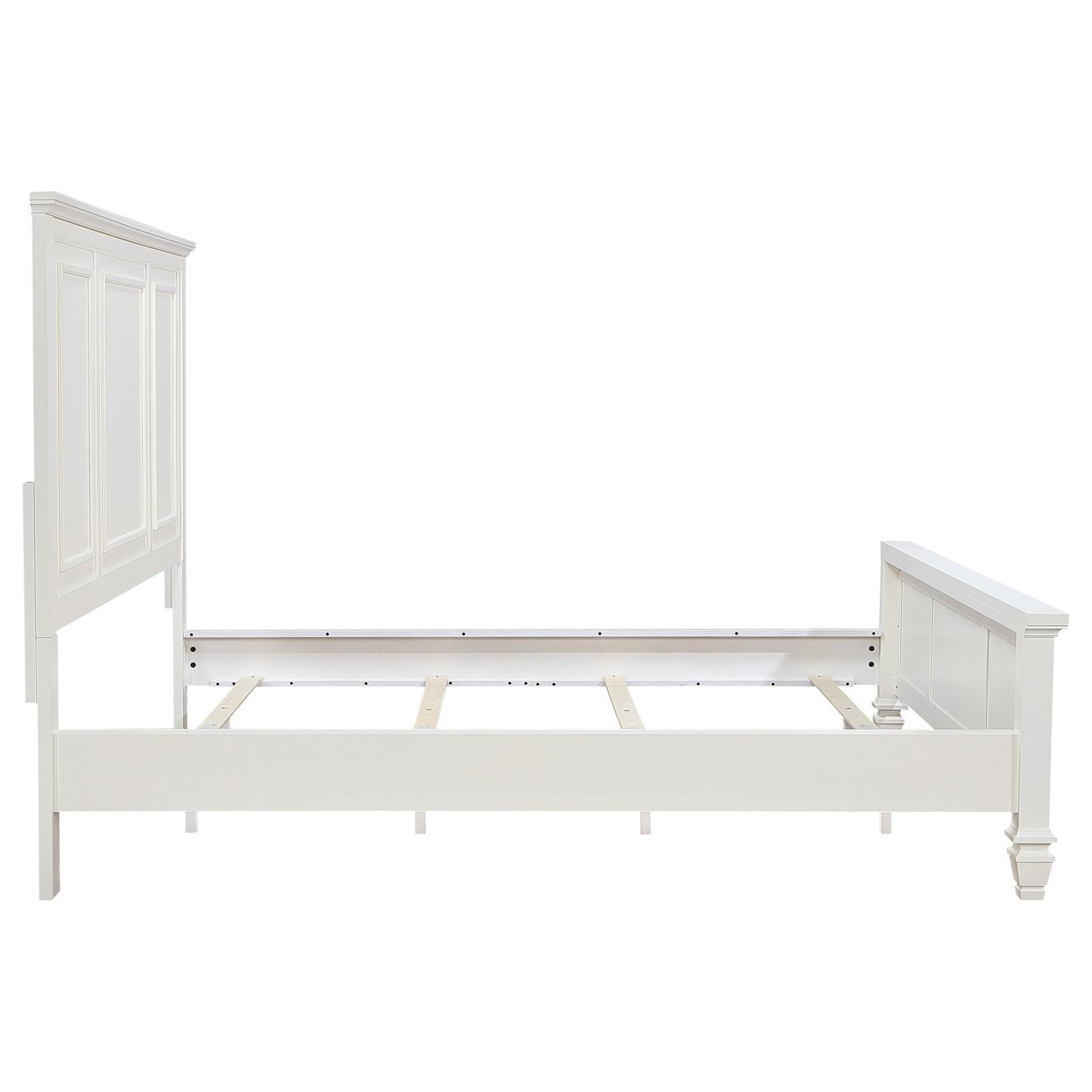 Sandy Beach 63-inch California King Panel Bed Cream White - Image 6