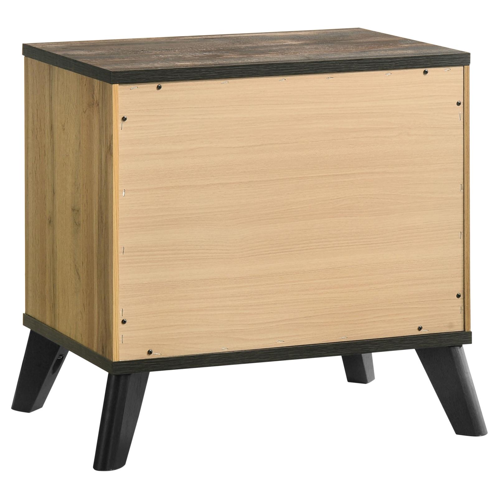 Kaywood 2-drawer Nightstand Bedside Table Natural Pine - Image 4