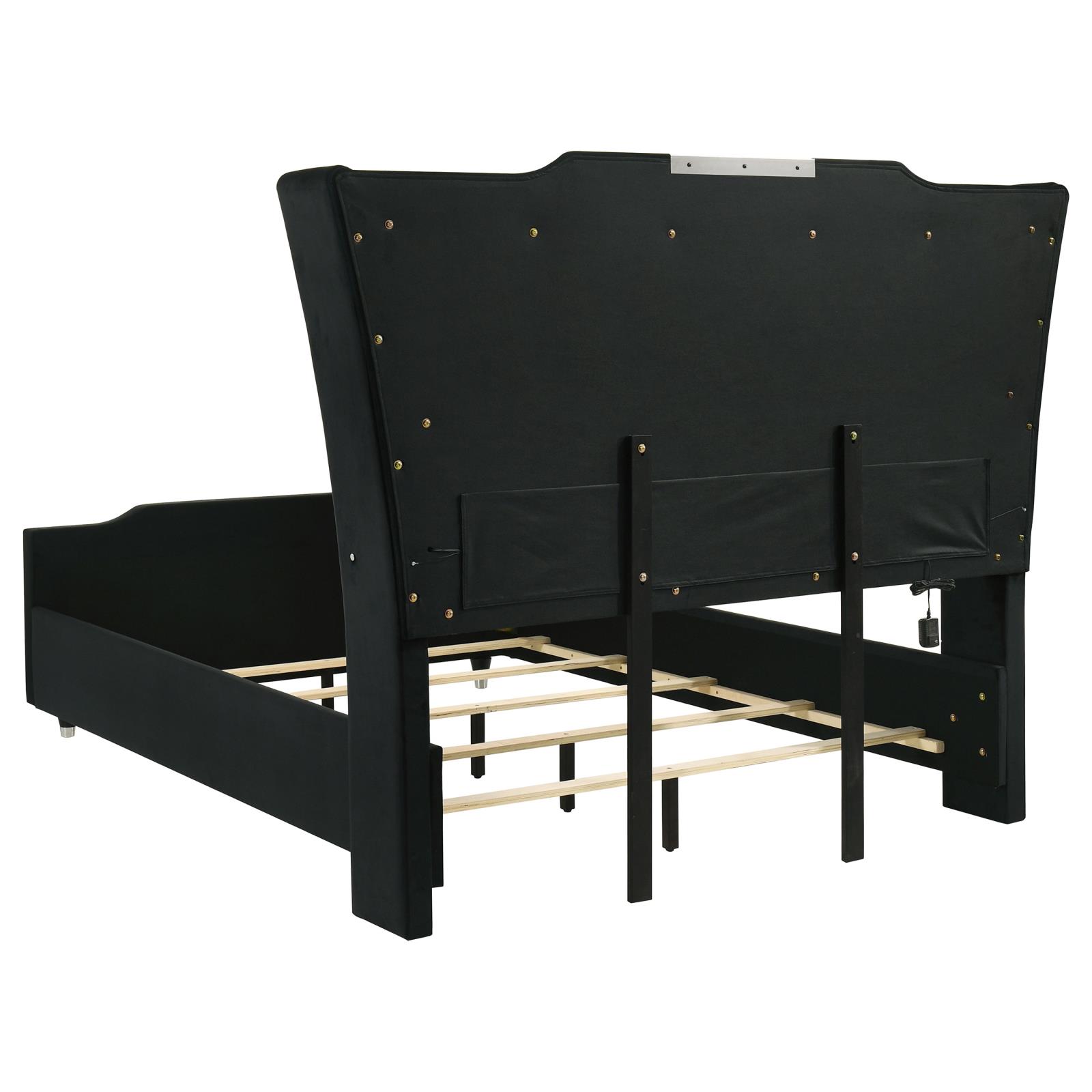 Lorient 4-piece Queen Bedroom Set Black - Image 4
