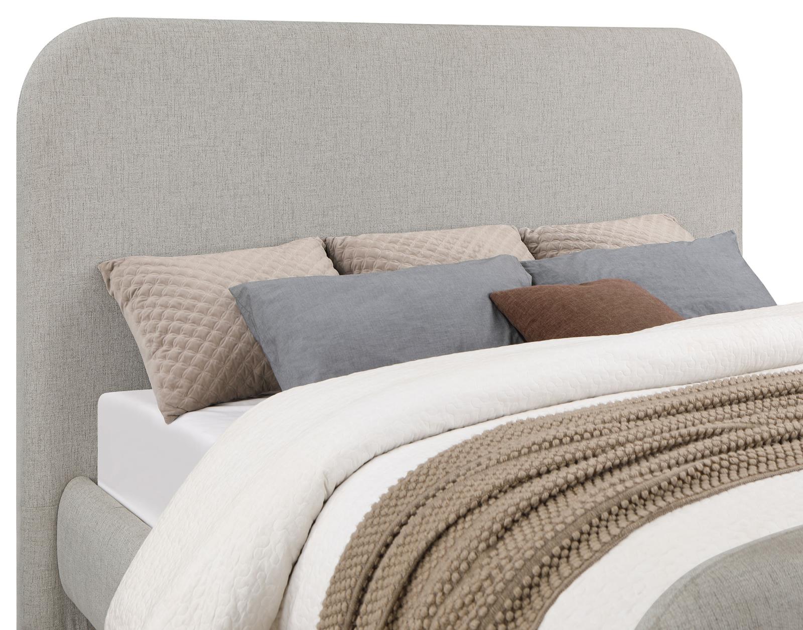 Wren Upholstered Queen Panel Bed Grey - Image 7