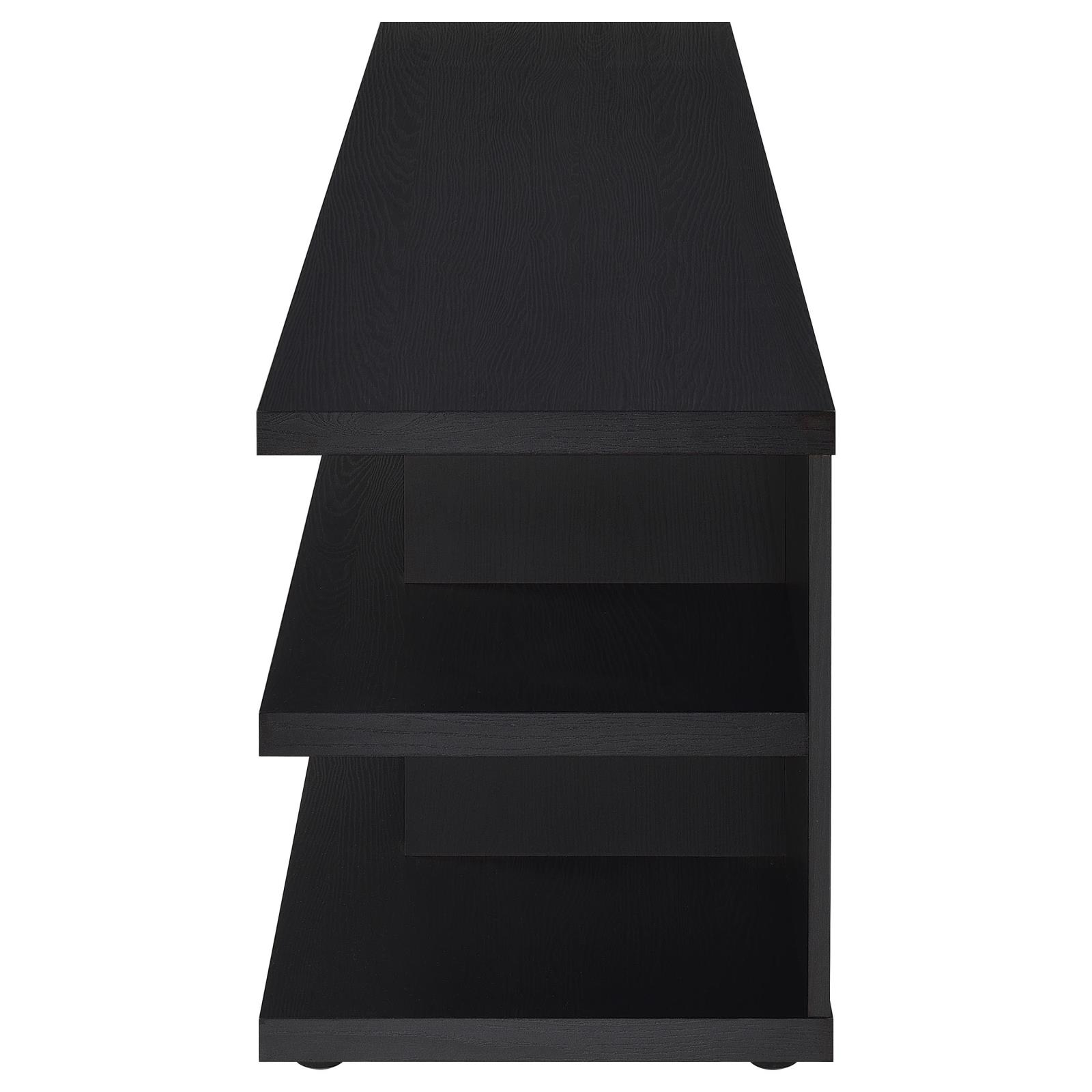Cartmill 78-inch 2-tier TV Stand Media Console Black - Image 5