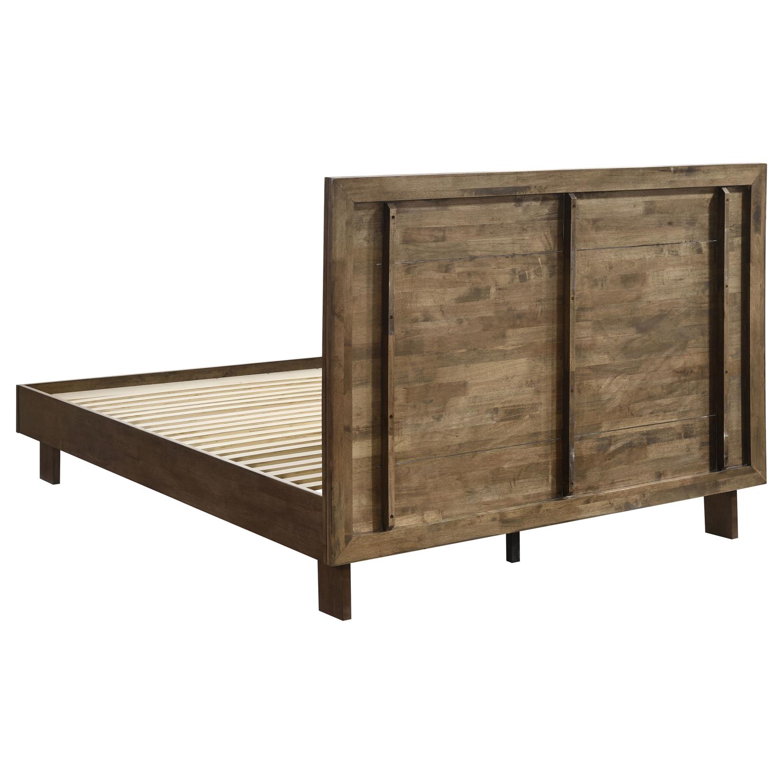 Glenwood 48-inch Queen Platform Panel Bed Warm Brown - Image 5