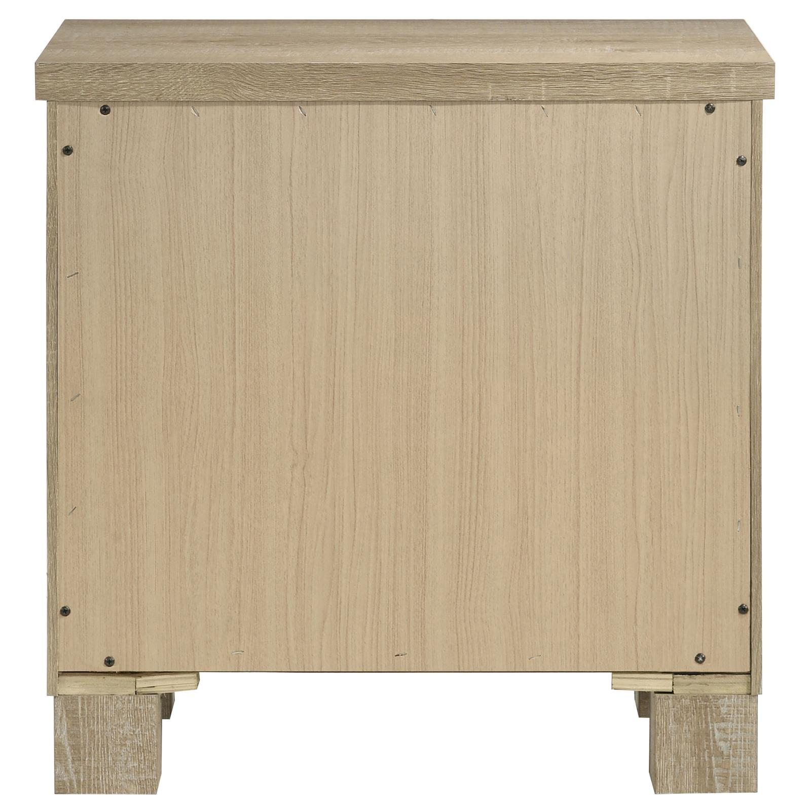 Oakglen 2-drawer Nightstand Bedside Table Weathered Oak - Image 7