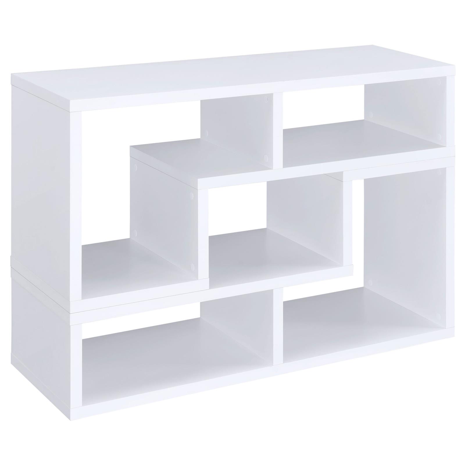 Velma Multipurpose TV Stand and Bookshelf White - Image 6