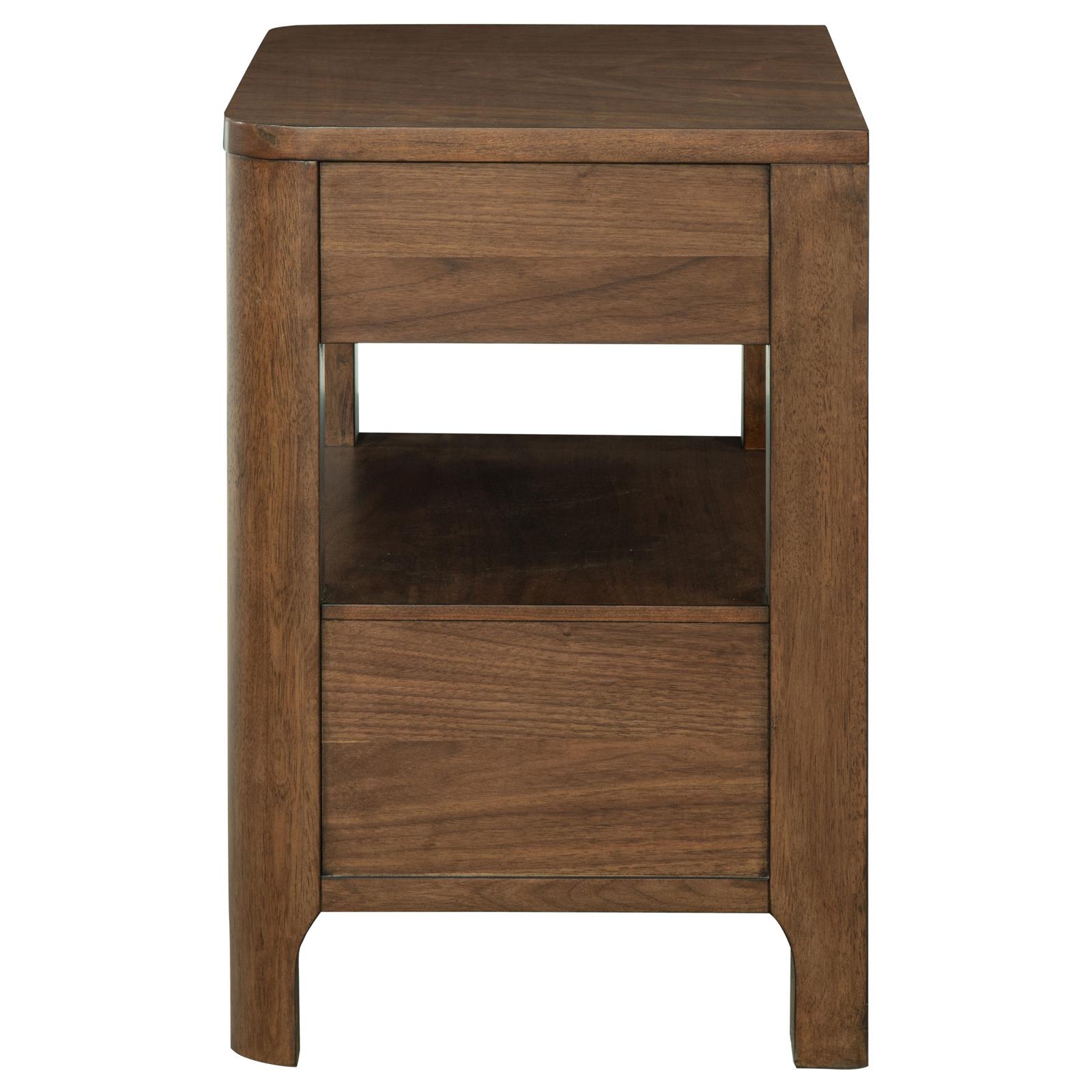 Maderia 2-drawer Nightstand Bedside Table Walnut - Image 5