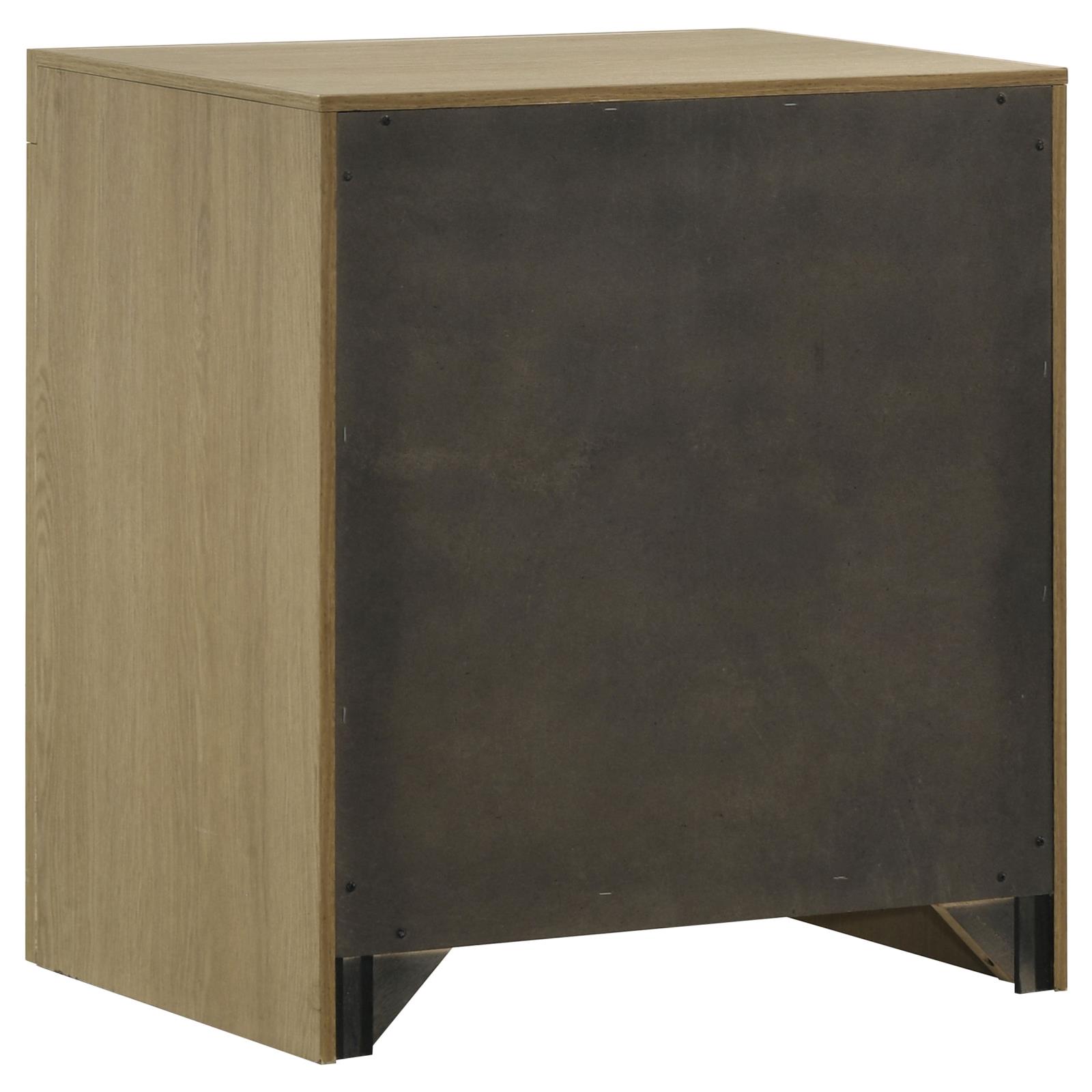 Hendricks 1-drawer Nightstand Bedside Table with Cubby Light Oak - Image 6