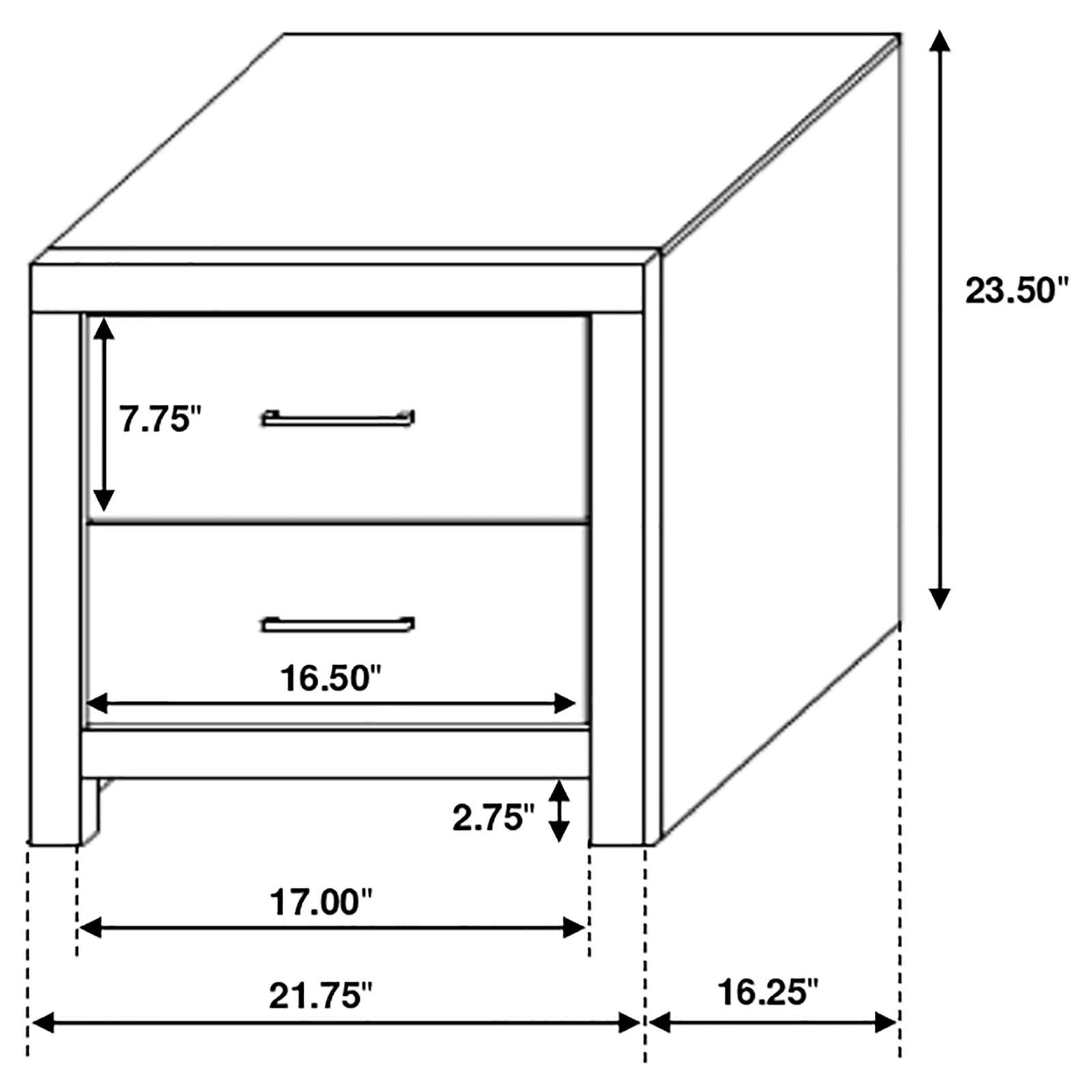 Brantford 2-drawer Nightstand Barrel Oak - Image 13