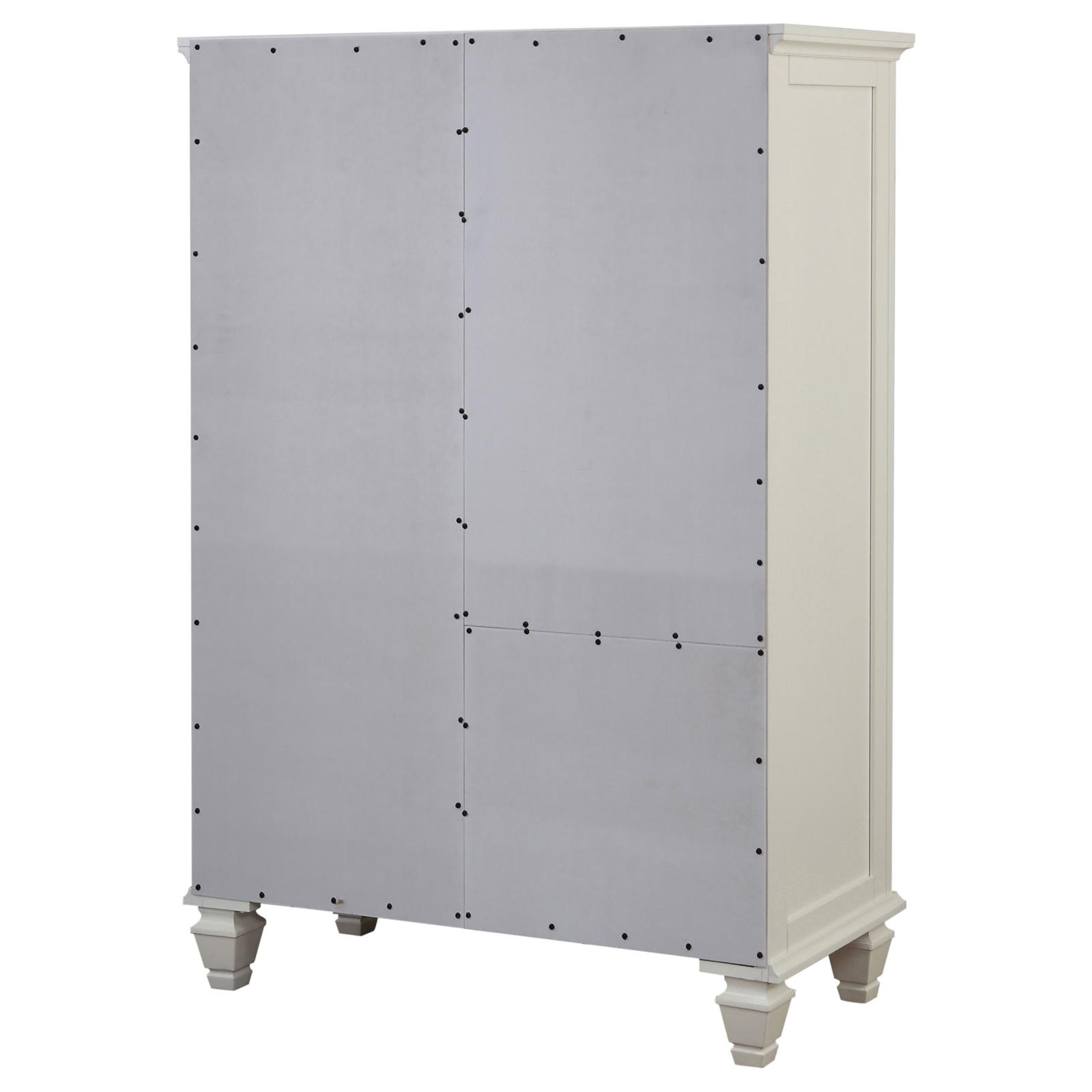 Sandy Beach 8-drawer Door Chest Cream White - Image 8