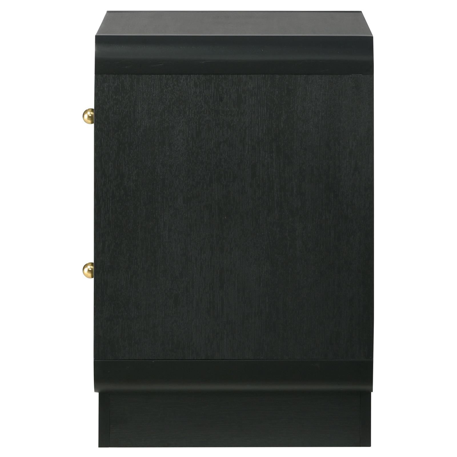 Cavelle 2-drawer Nightstand Bedside Table Black - Image 5