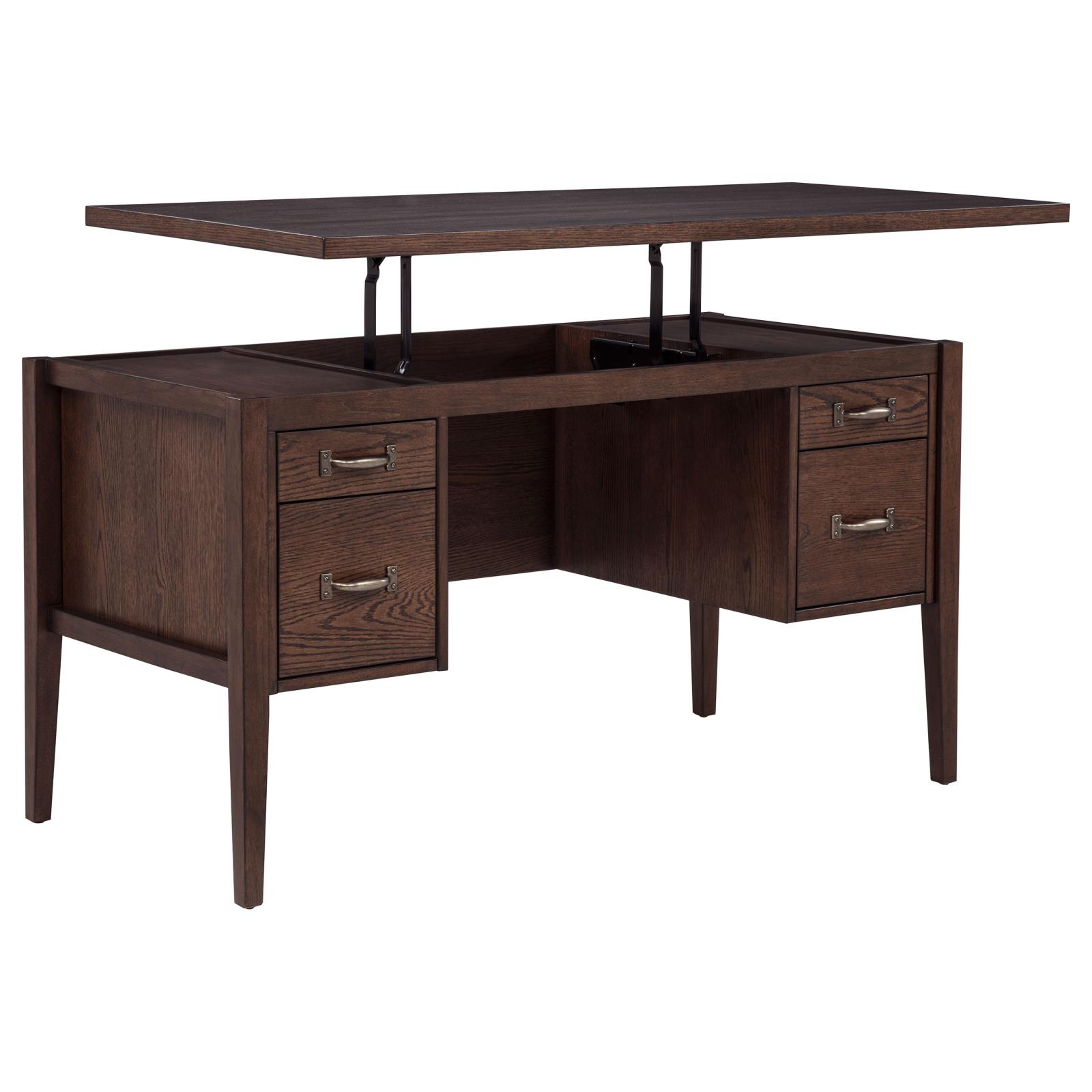 Graham 54-inch 4-drawer Double Pedestal Lift Top Computer Desk - Image 16