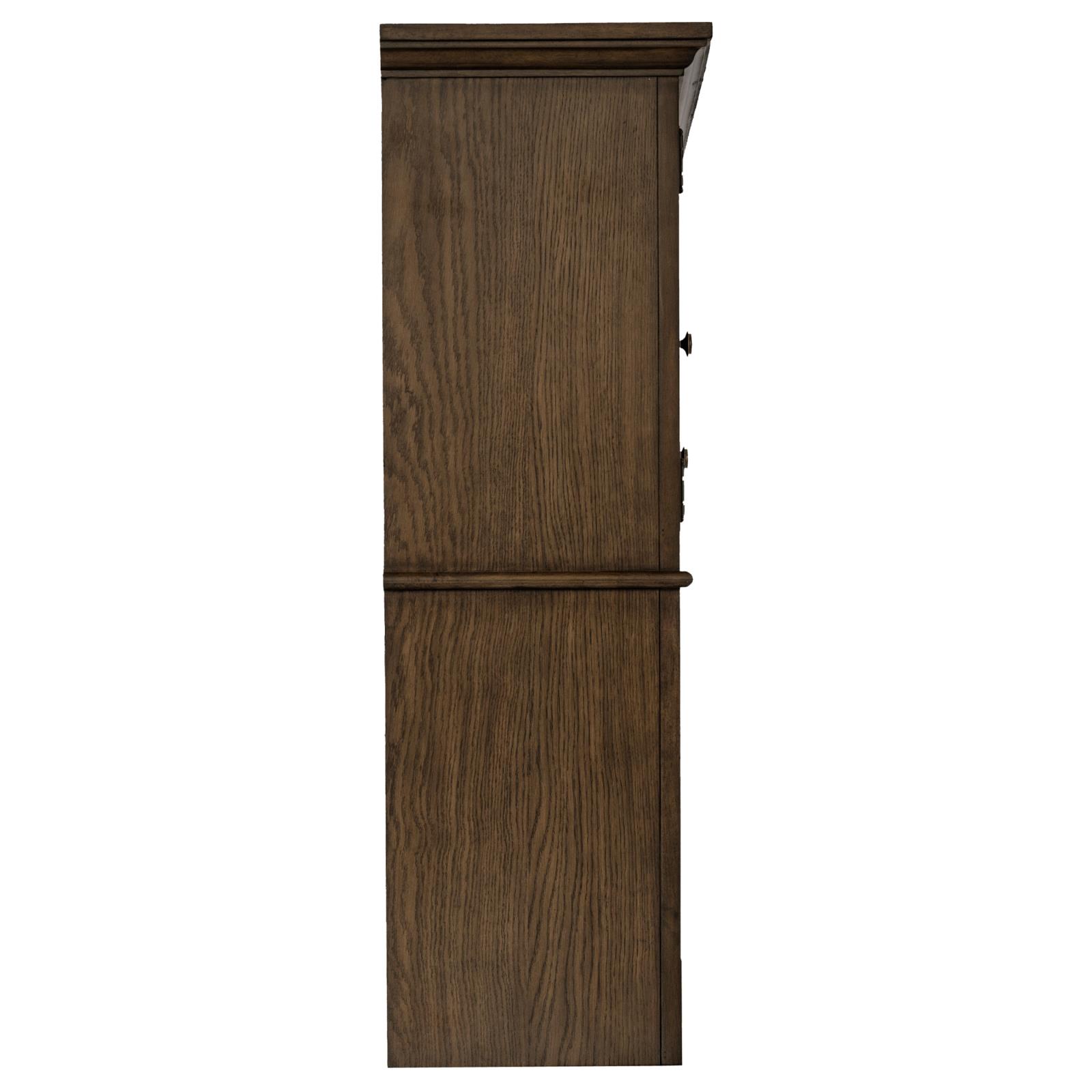 Hartshill 2-door Hutch with Shelves Burnished Oak - Image 8