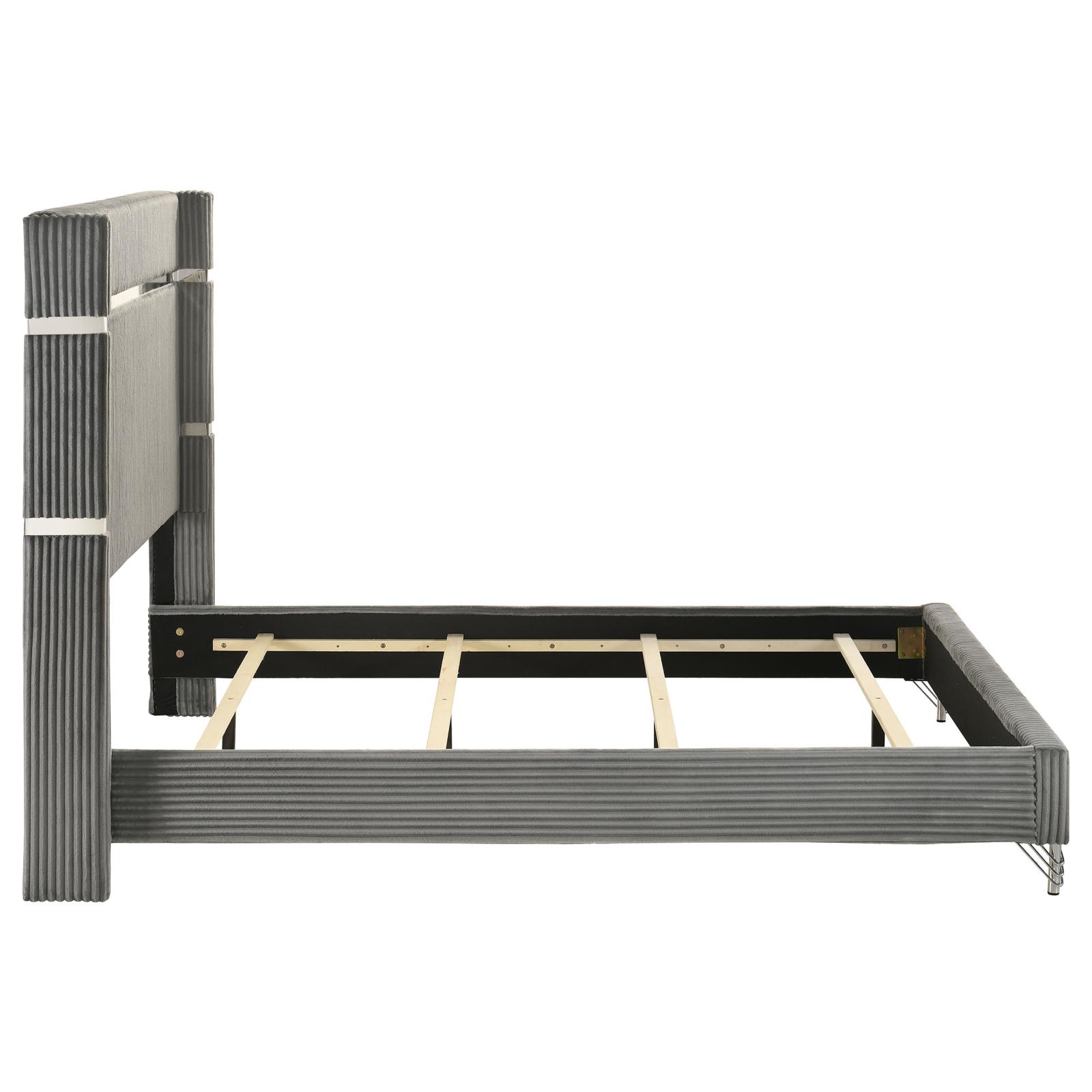 Lucia 61-inch Upholstered Queen Wingback Bed - Image 13