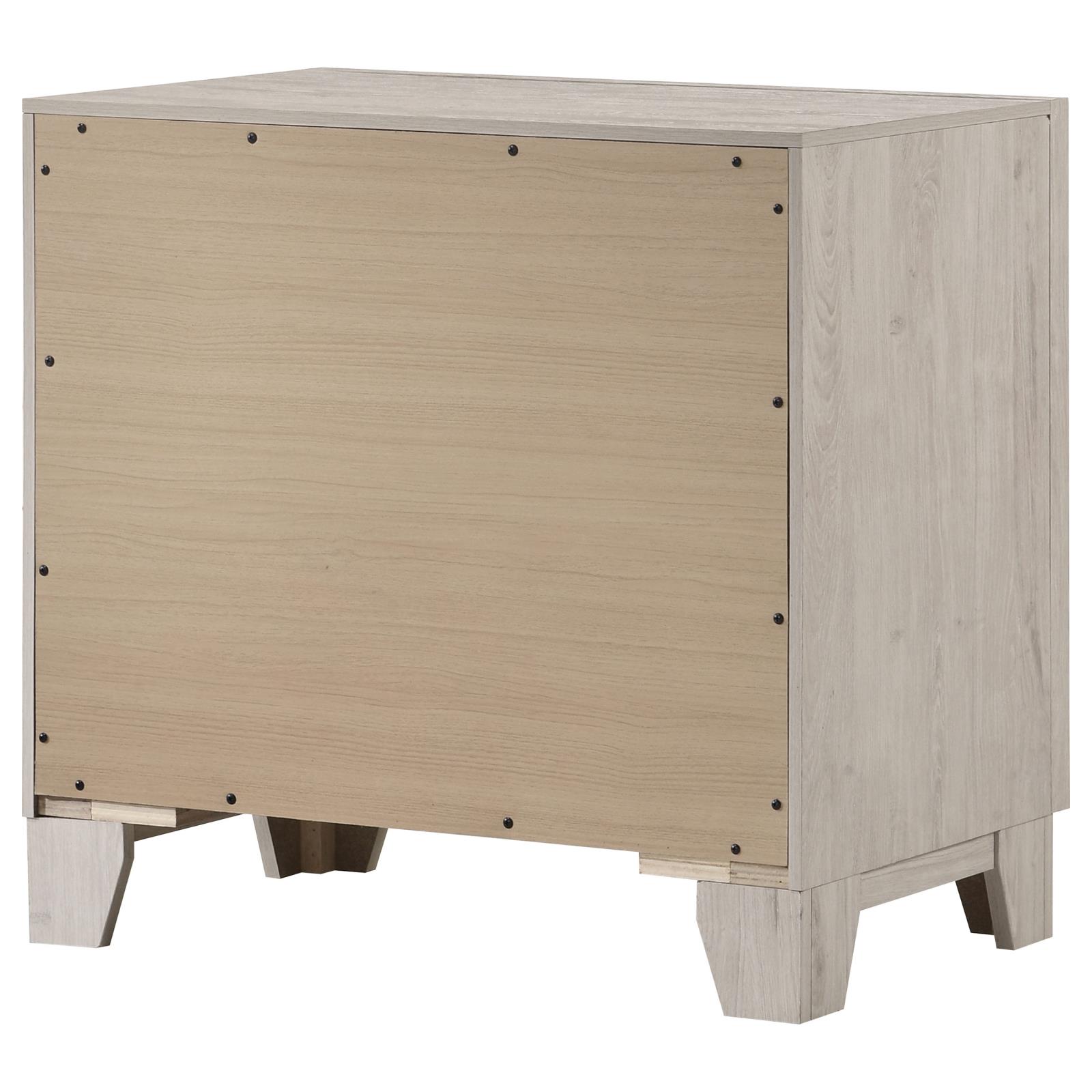 Farre 2-drawer Nightstand Bedside Table Washed Grey - Image 8
