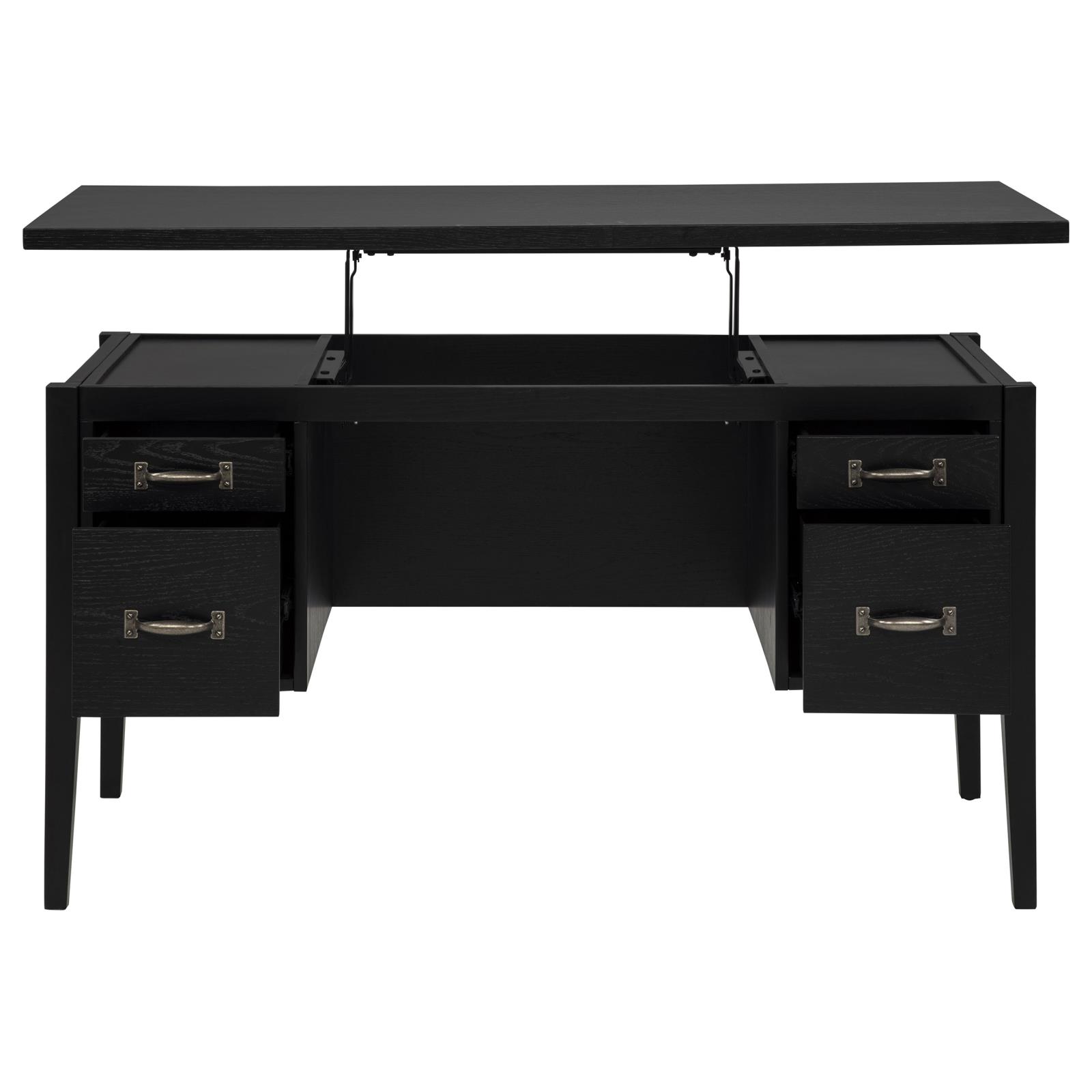 Graham 54-inch 4-drawer Double Pedestal Lift Top Computer Desk - Image 7