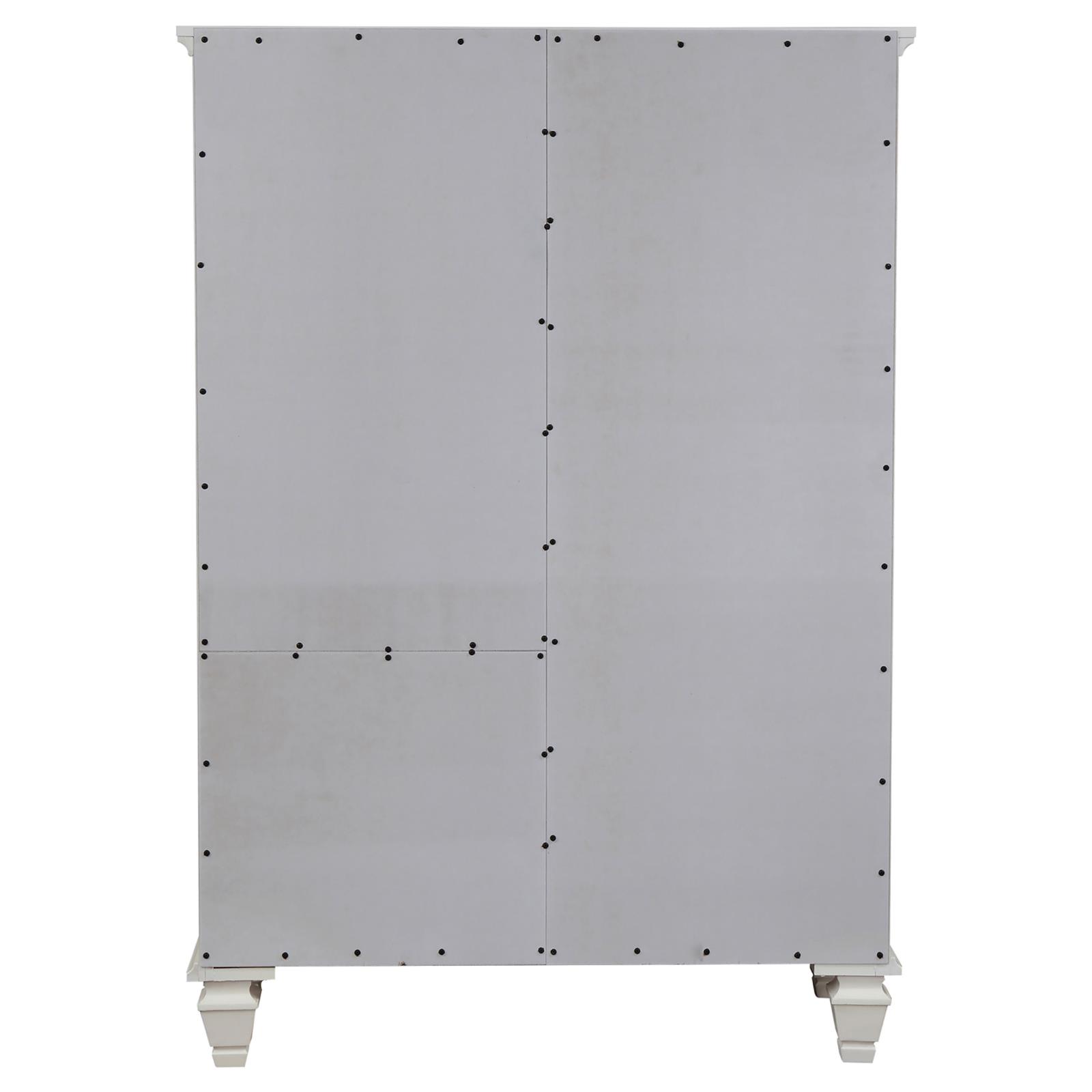 Sandy Beach 8-drawer Door Chest Cream White - Image 7
