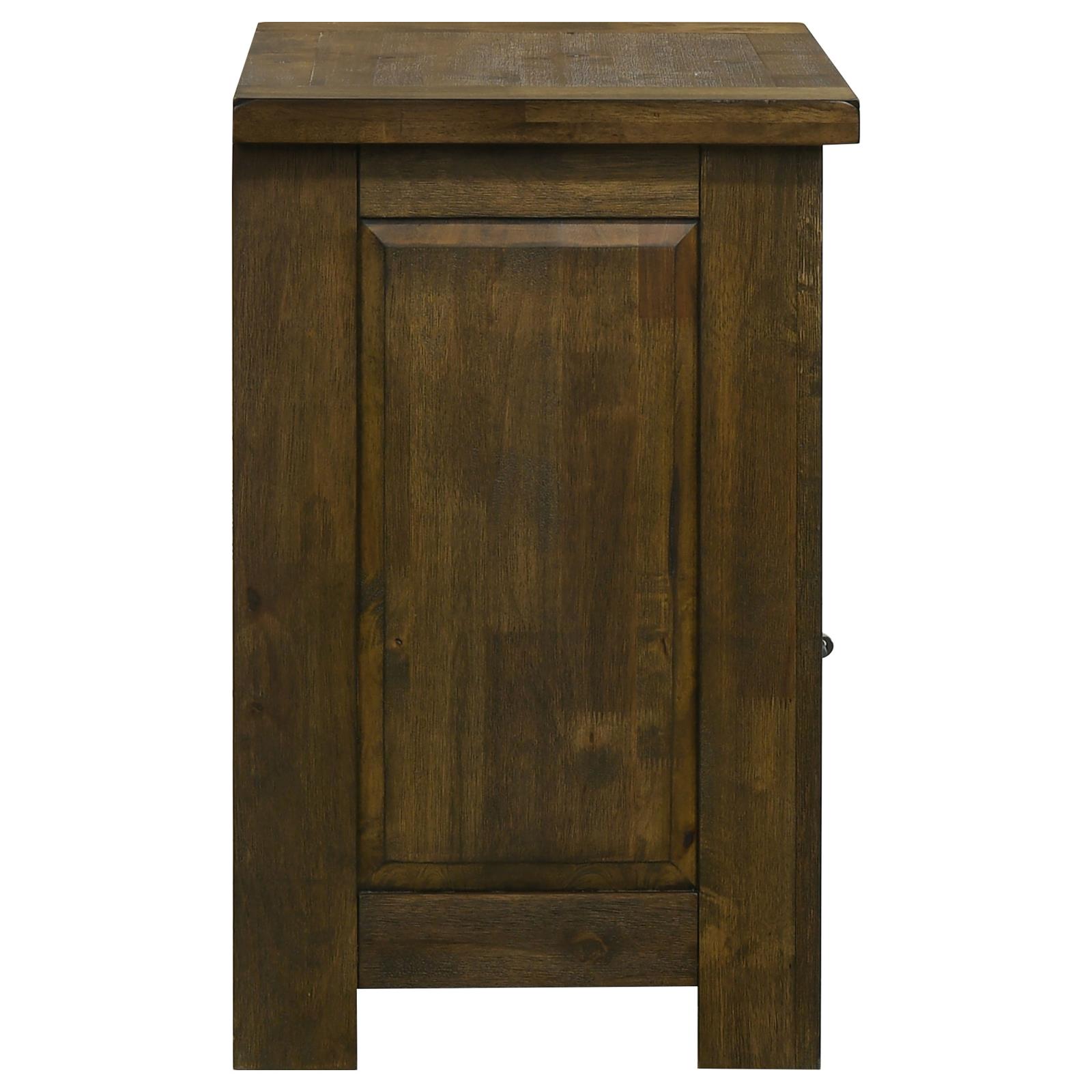 Doherty 1-drawer Nightstand Bedside Table Rustic Brown - Image 9