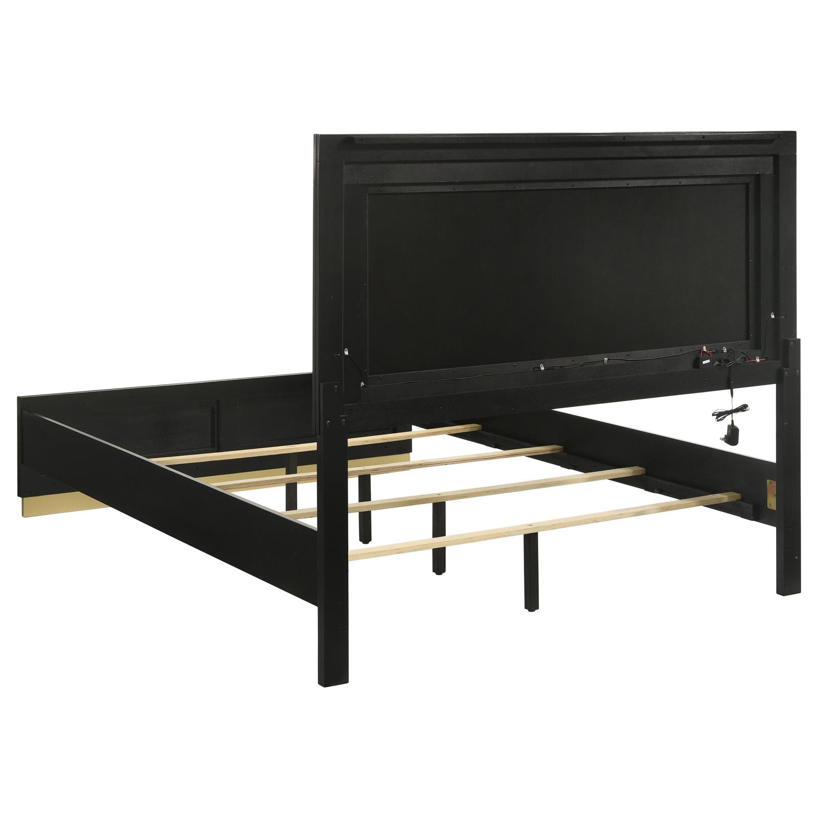Caraway Wood California King LED Panel Bed - Image 12
