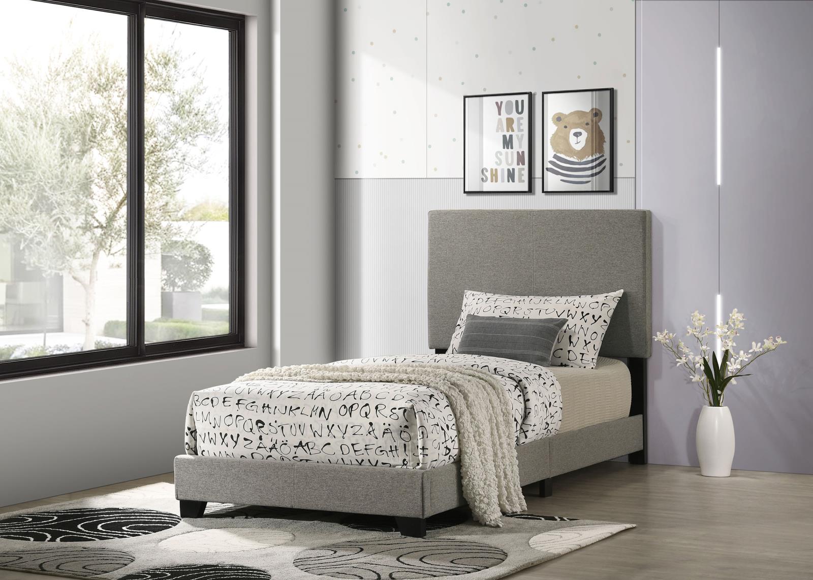 Dorian Fabric Upholstered Twin Panel Bed - Image 2