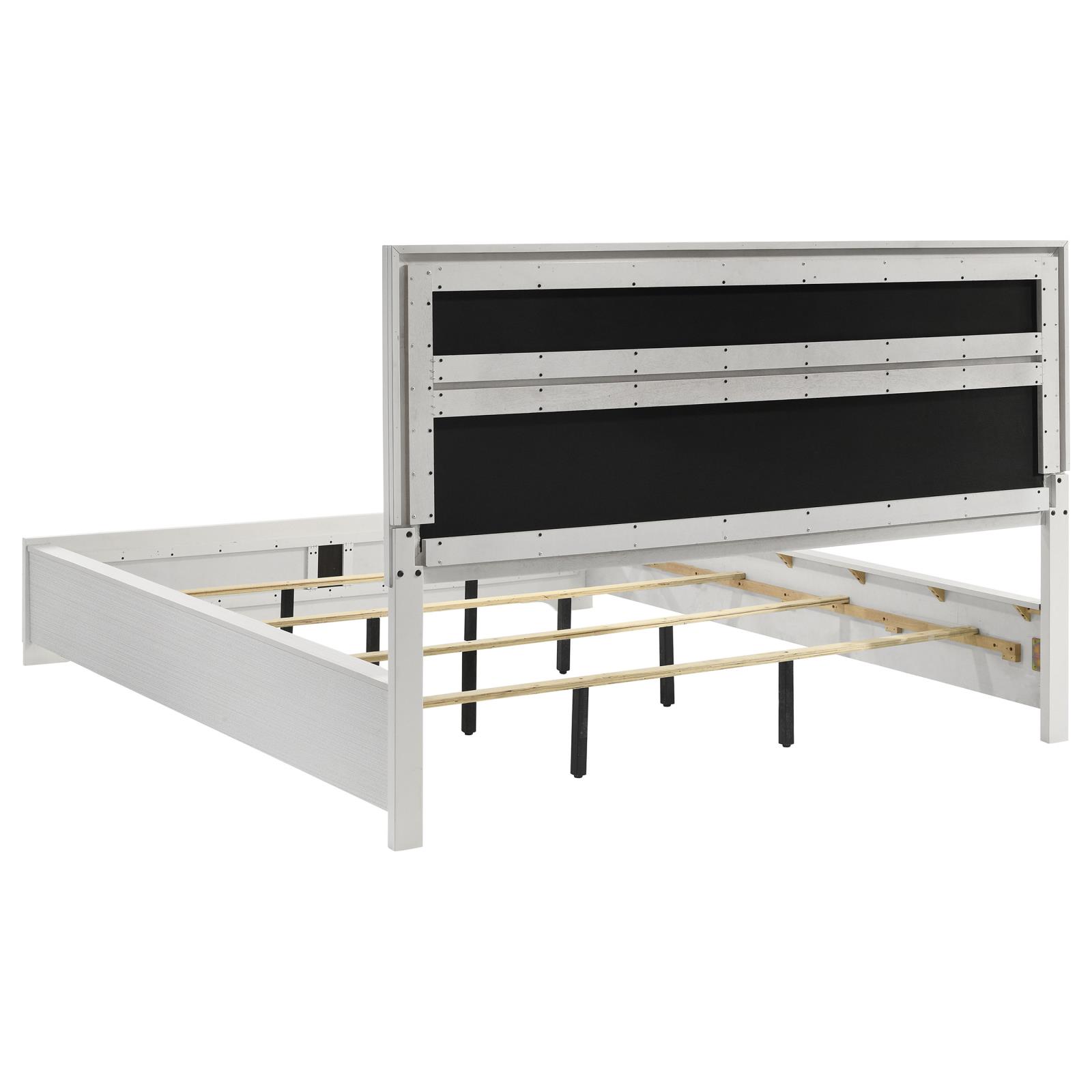Miranda 54-inch Upholstered California King Panel Bed - Image 6