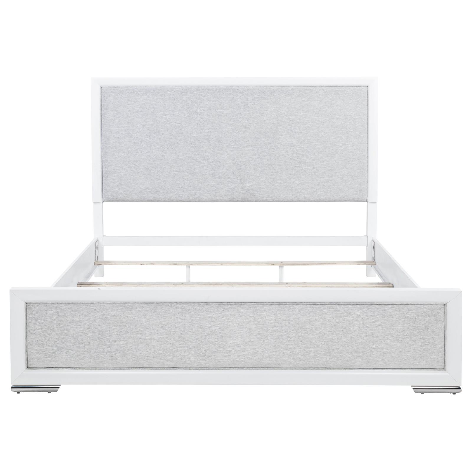 Gracemont 57-inch Eastern King Panel Bed Grey and White - Image 4