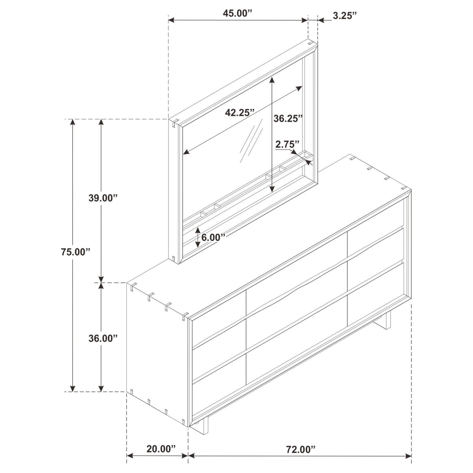 Stillwater Dresser with Mirror - Image 10
