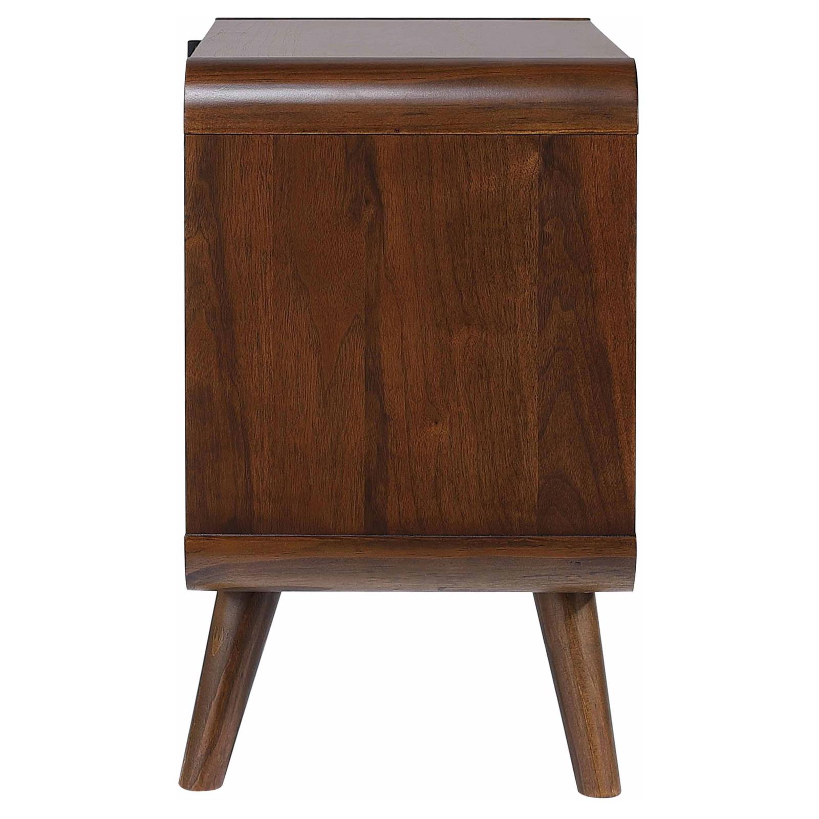 Robyn 2-drawer Nightstand Bedside Table Dark Walnut - Image 9