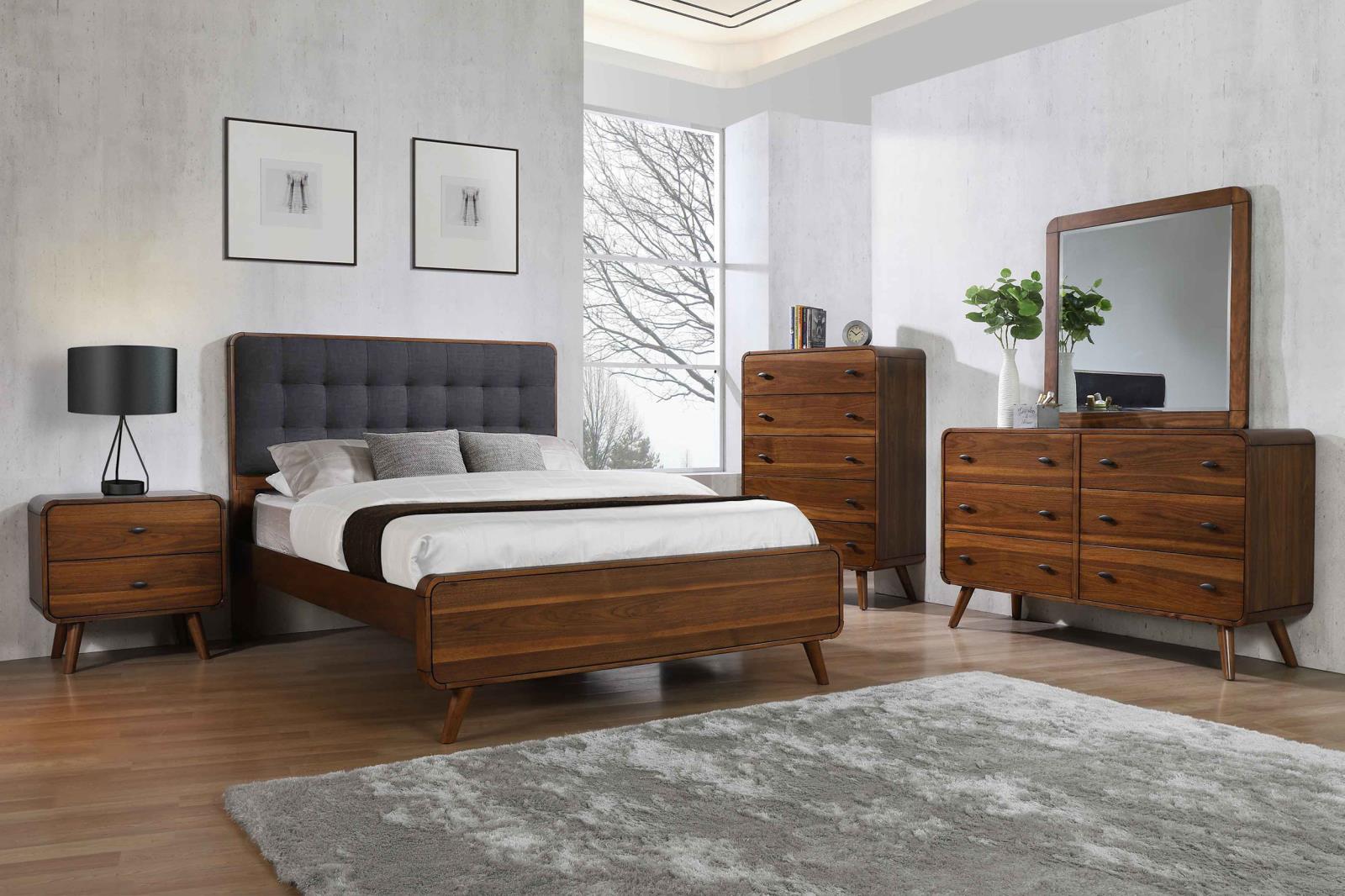 Robyn Wood Eastern King Platform Bed Dark Walnut - Image 11